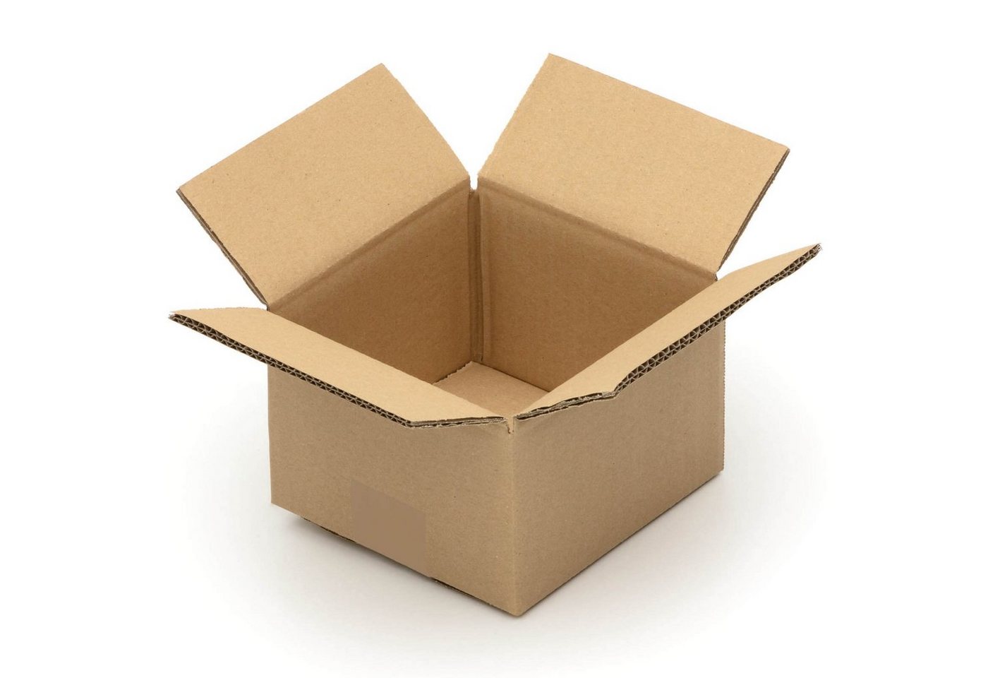 Thumbnail - KK Verpackungen Versandkarton, Faltkartons 165 x 160 x 100 mm Postversand Warenversand Wellpappkarton