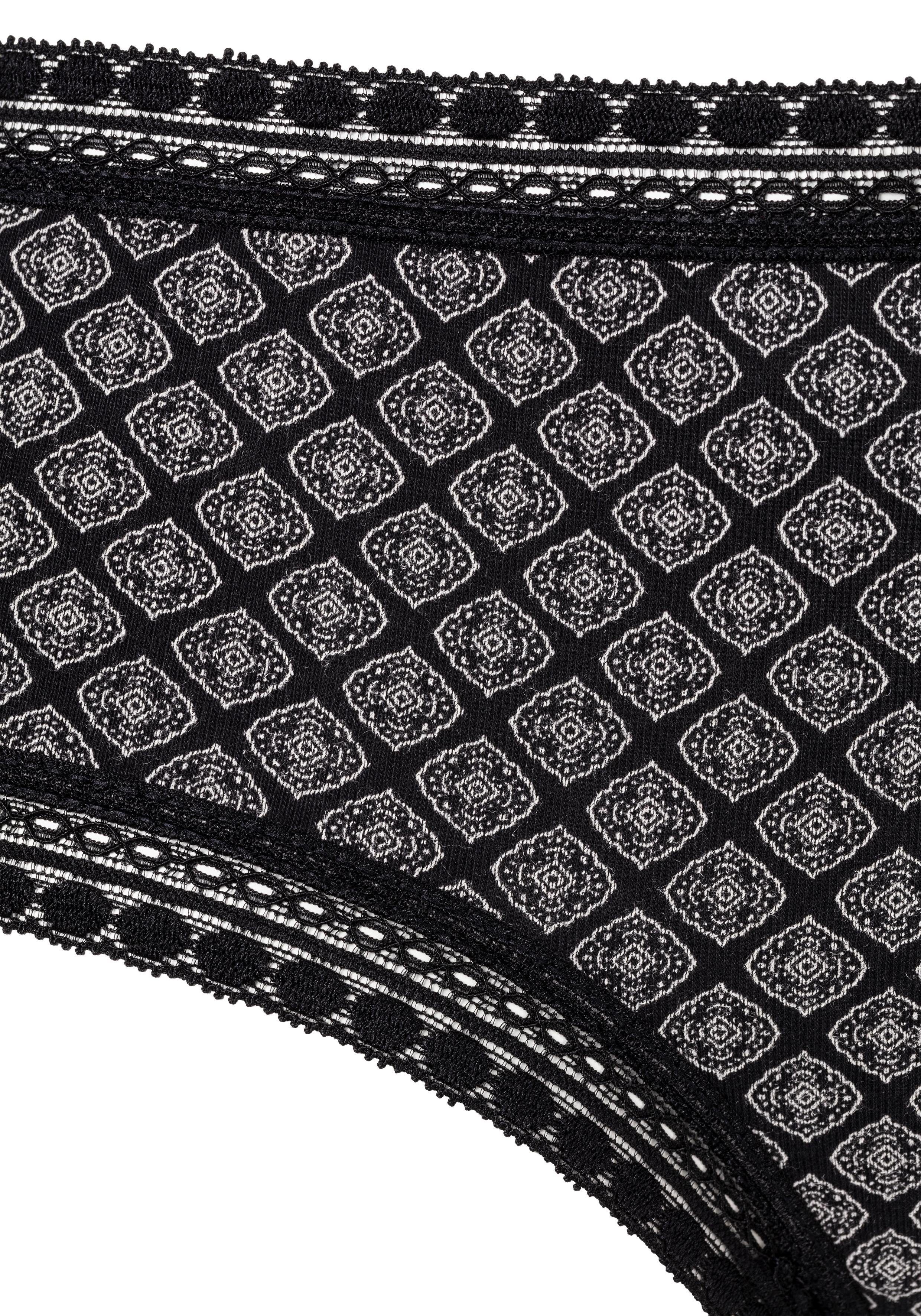 LASCANA Panty (3er-Pack) aus elastischer Baumwolle mit weicher Spitze – Bild 5 von 5