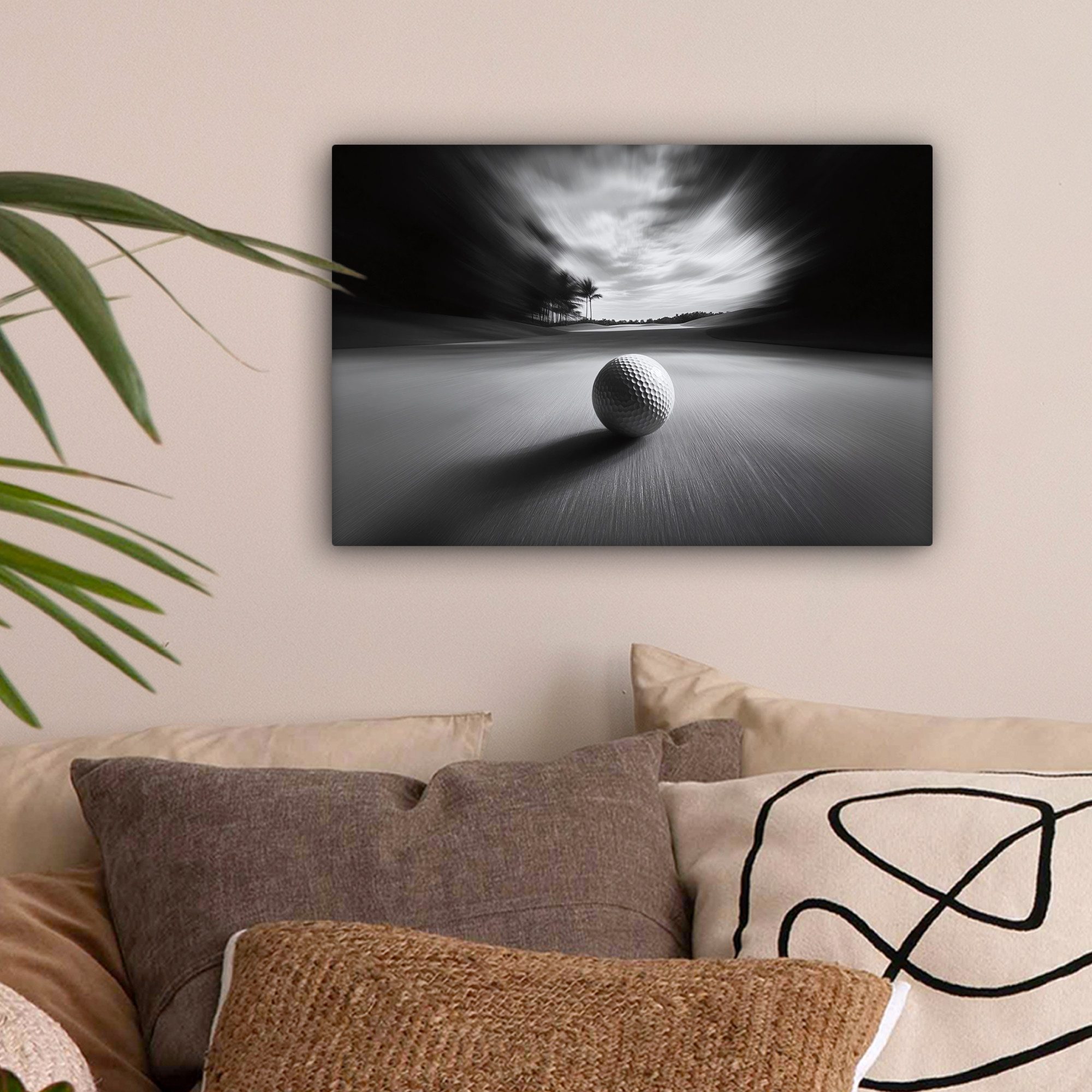 OneMillionCanvasses® Leinwandbild Golfball - Unscharf - günstig online kaufen