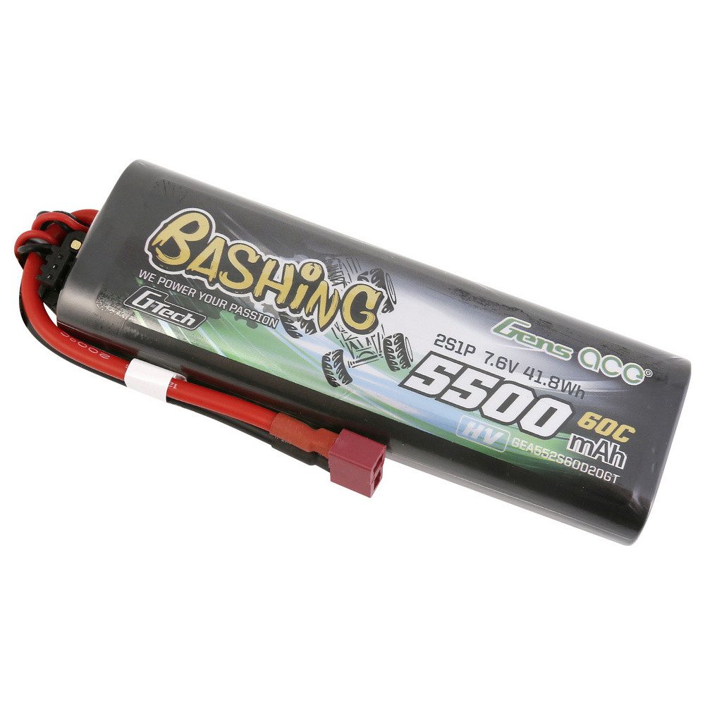 Gens ace Gens ace Modellbau-Akkupack (LiPo) 7.6 V 5500 mAh Hardcase T-Stecker Akku 5500 mAh