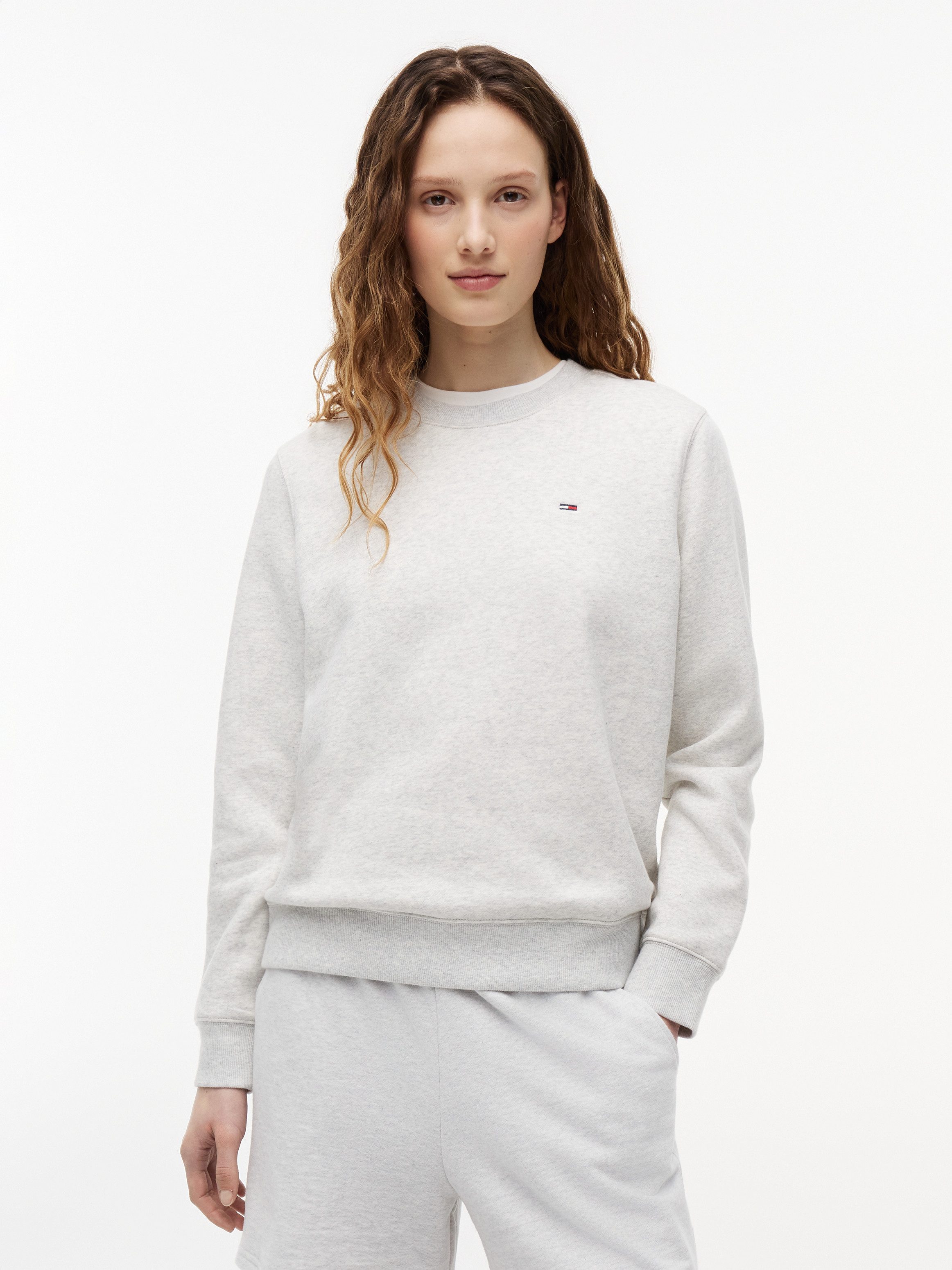 Tommy Jeans Sweatshirt TJW REG S FLAG CREW Baumwollmischung
