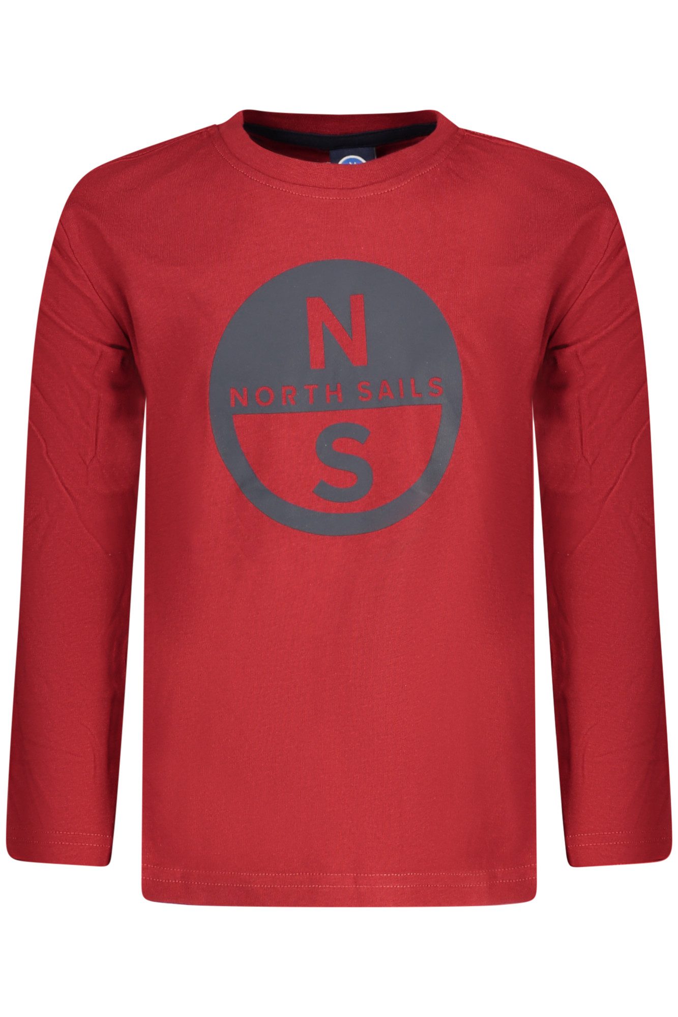 North Sails T-Shirt Langarm-T-Shirt für Kinder: Rot, mit Logo und