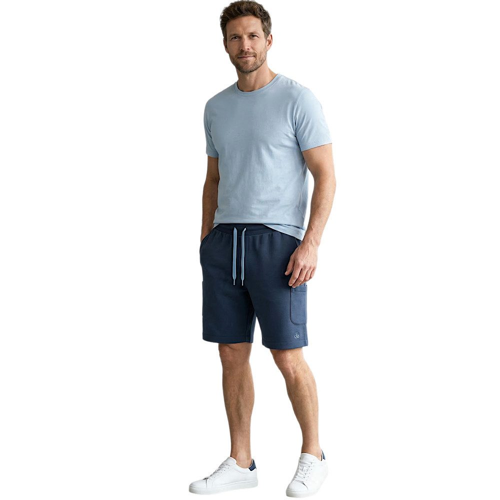 Scotch & Soda Sweatshorts Freizeitshorts Shorts mit Kordelzug, Eingrifftaschen stylisch und leicht mit Logostick