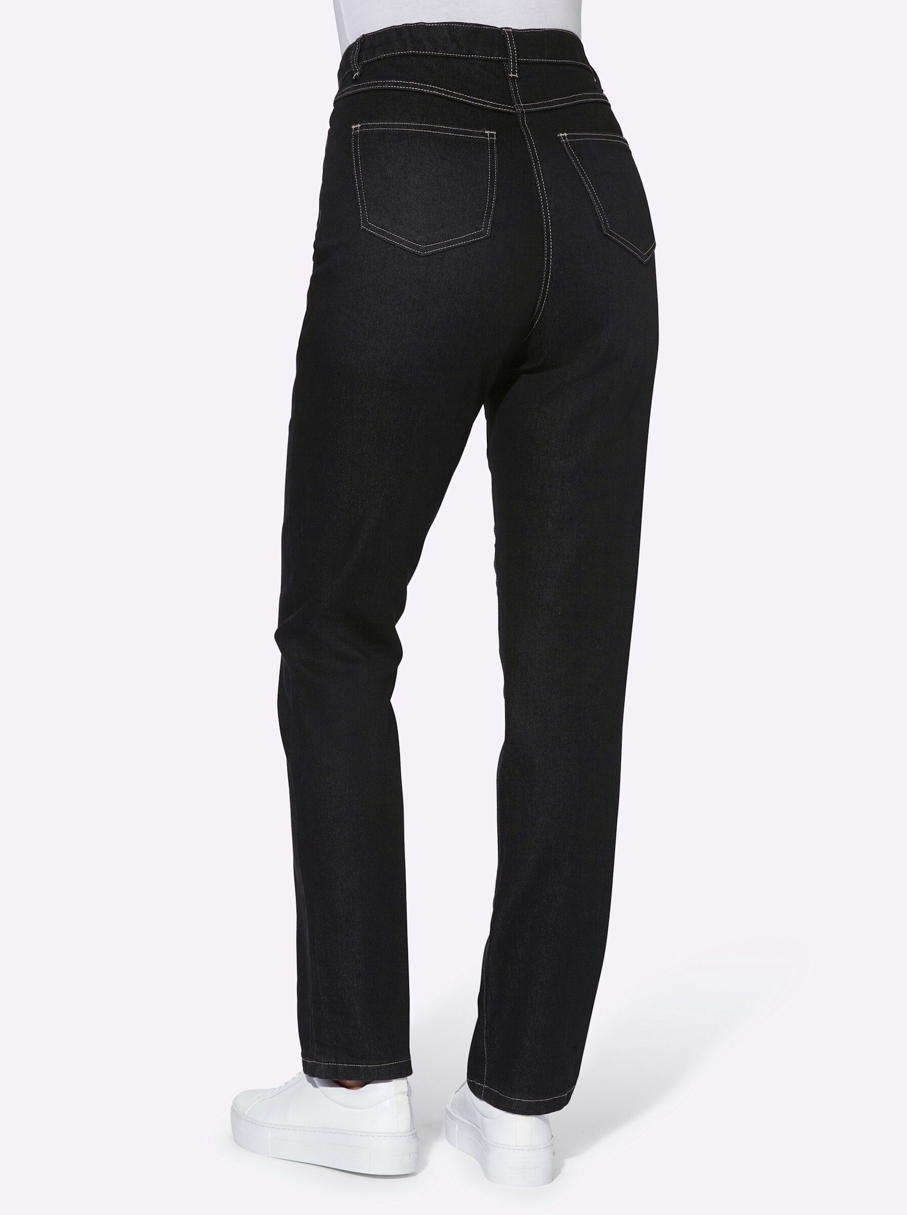 Sieh an! Bequeme Jeans Jeans komfortabel mit elastischem High-Waist-Bund