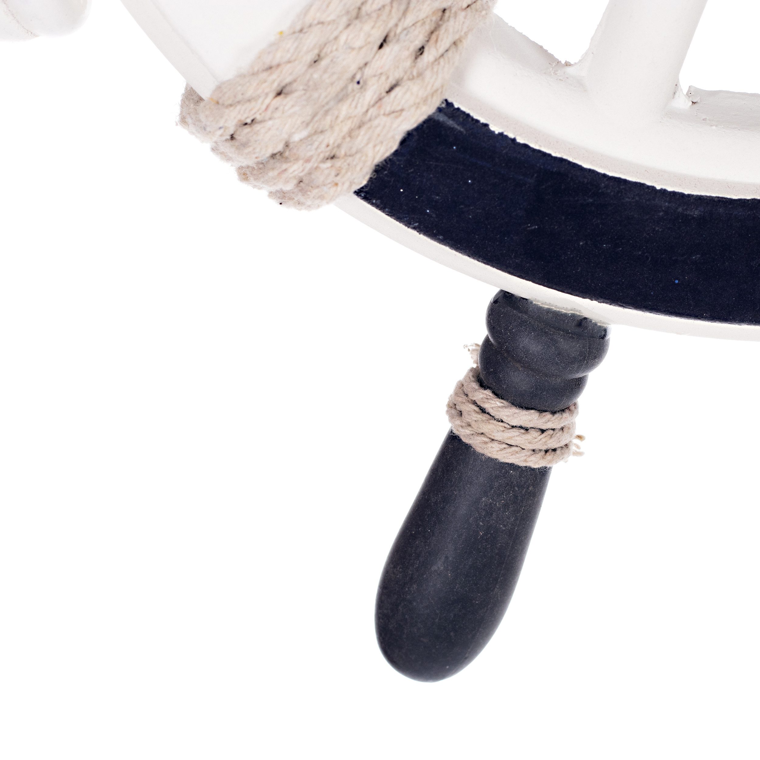 BIRENDY Dekoobjekt Dekoratives Steuerrad 5 aus Holz mit Nautik Optik Schiffsrad 33cm Möwe – Bild 5 von 5