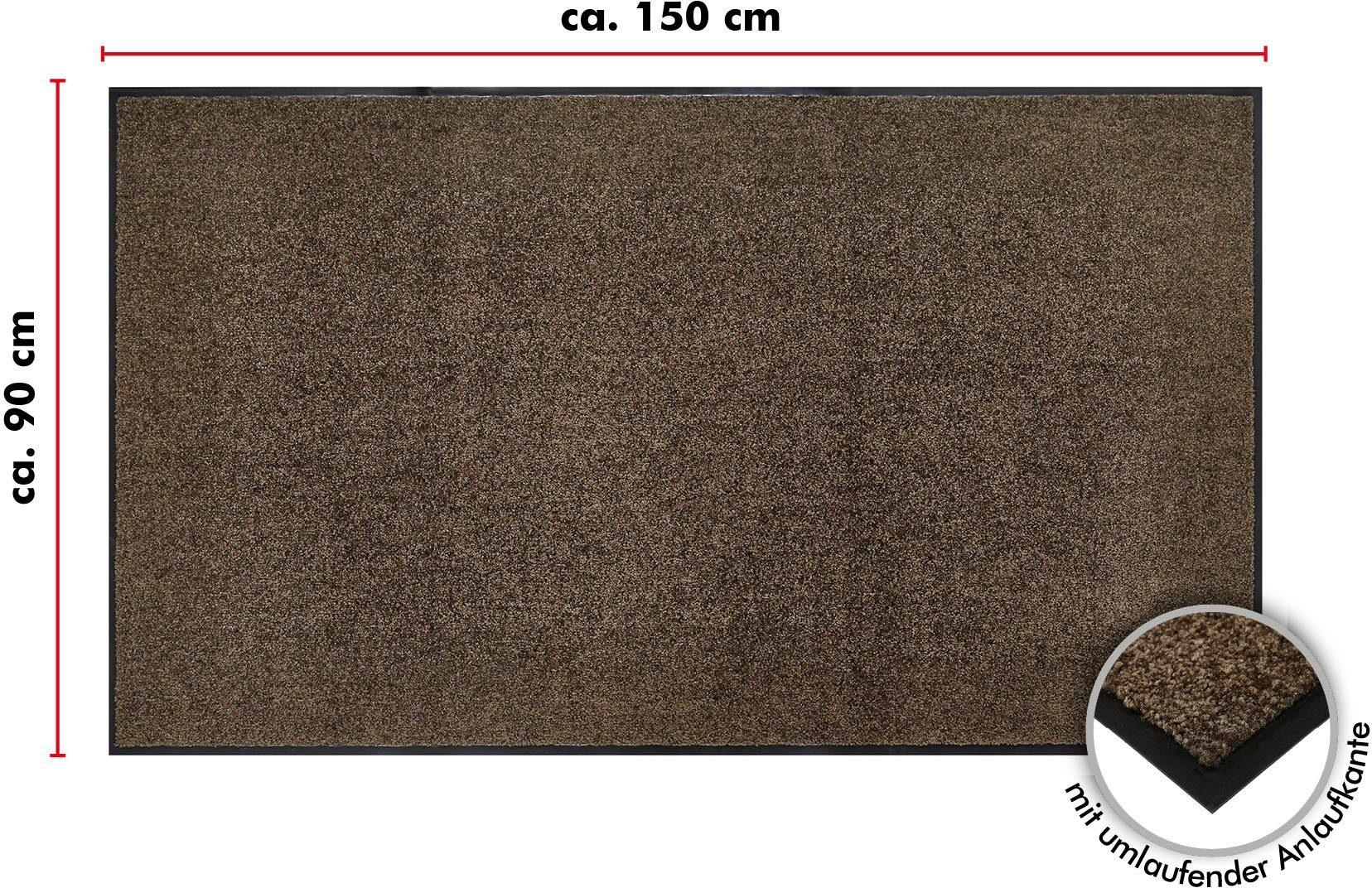 Andiamo Fußmatte »Super Wash & Clean, Made in Belgium«, rechteckig, 7 mm Hö günstig online kaufen