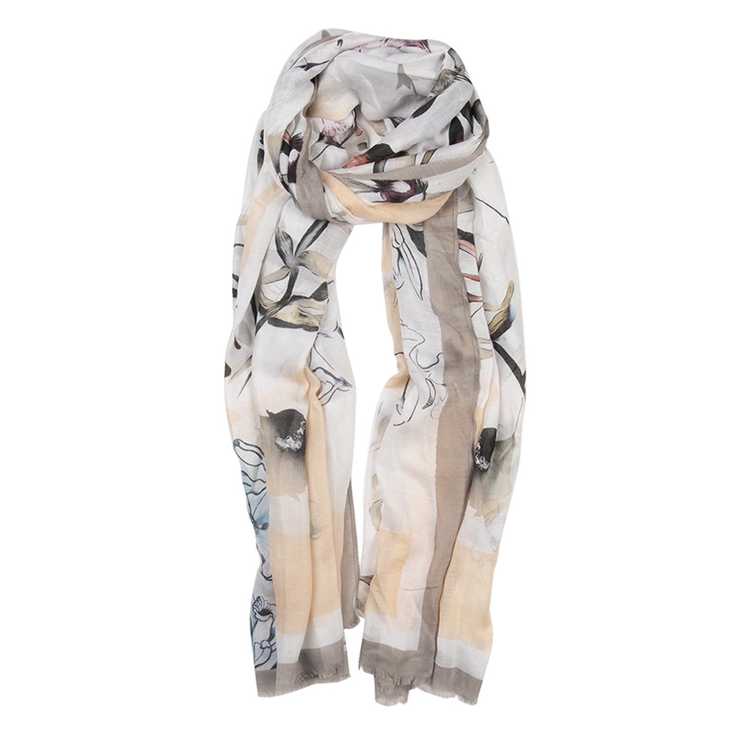 Schal Für Damen, Leicht, Blumenmuster, Formelle Ab Produktbild-Vorschau 6