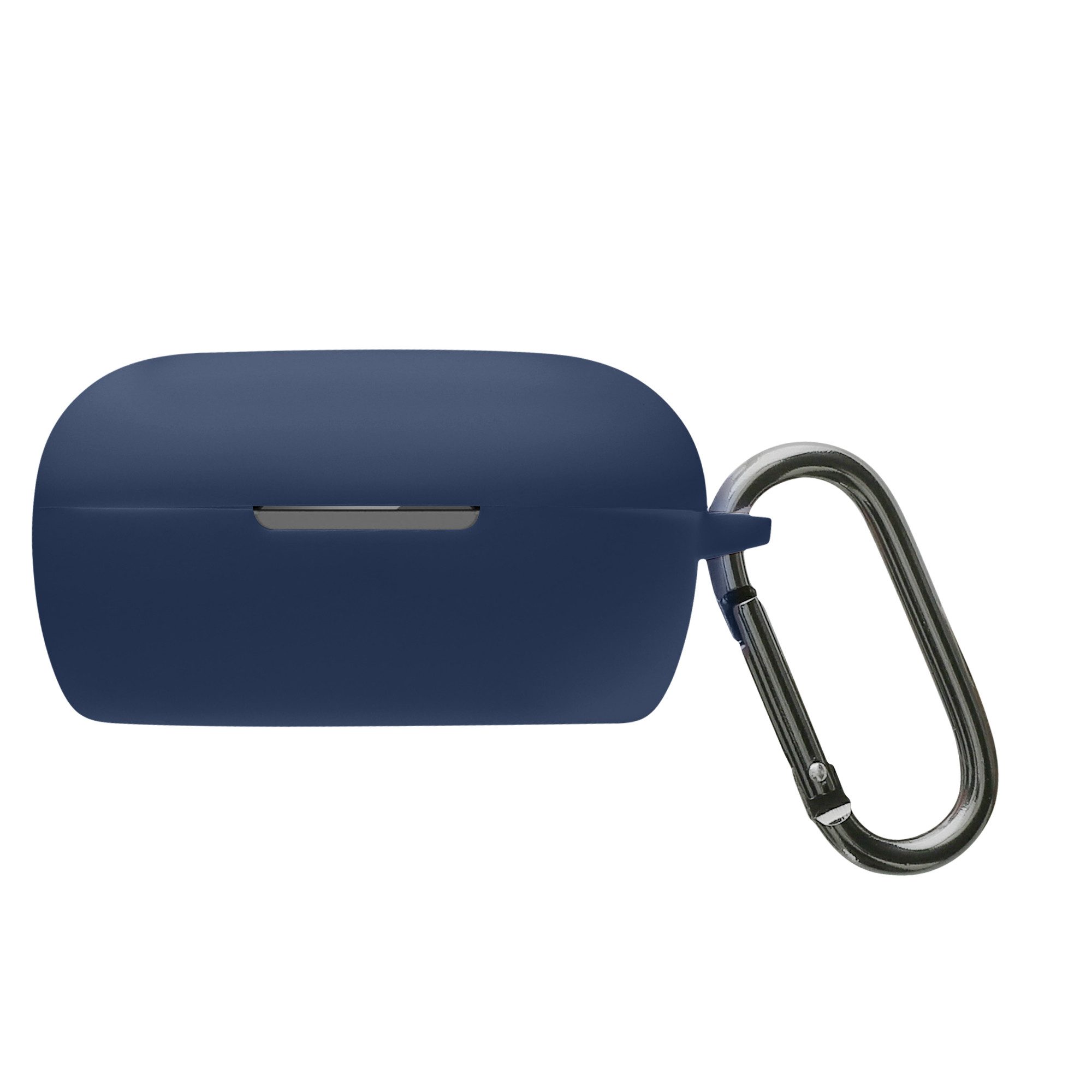 kwmobile Etui Schutzhülle für Bose QuietComfort Earbuds Hülle, TPU Silikon Case für Kopfhörer Ladecase stoßfestes Cover mit Karabiner