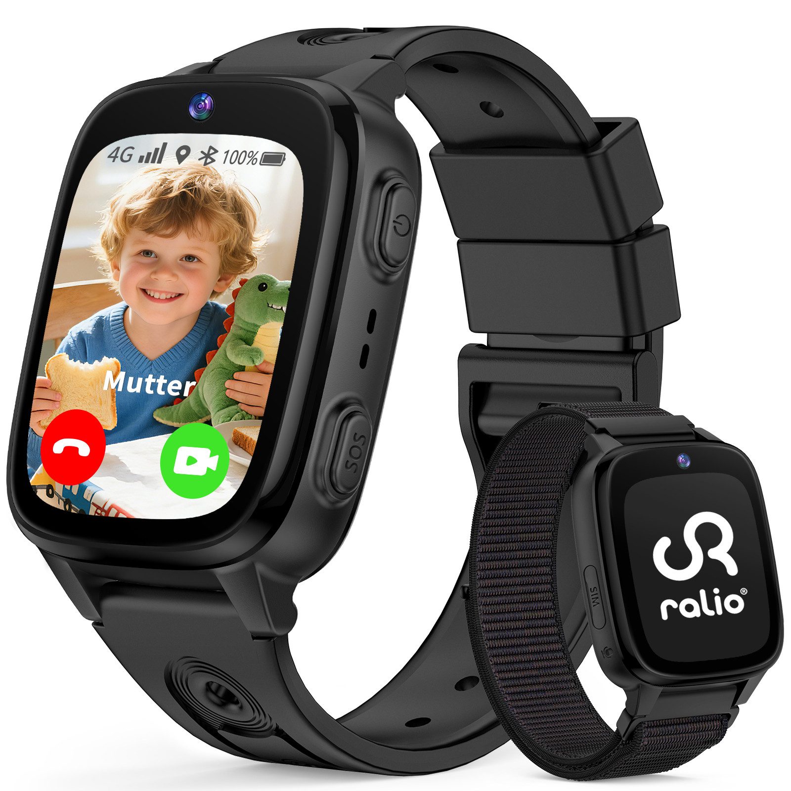 R5 Go 2026 Neue 4G Smartwatch Kinder mit HD-Videoanrufe, GPS-Ortung Smartwatch