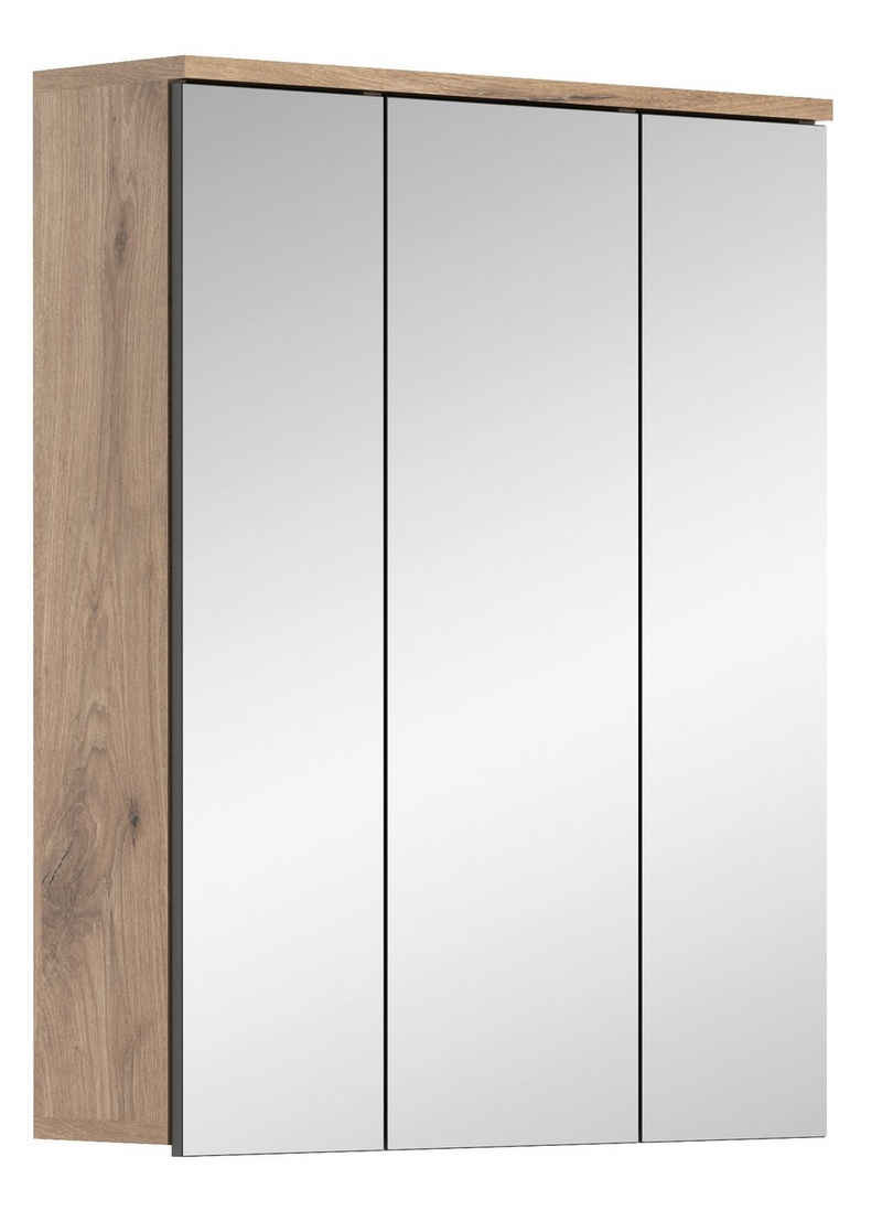 Newroom Spiegelschrank »Doyle« Spiegelschrank Eiche Spiegelglas Industrial Spiegel Wandspiegel Bad