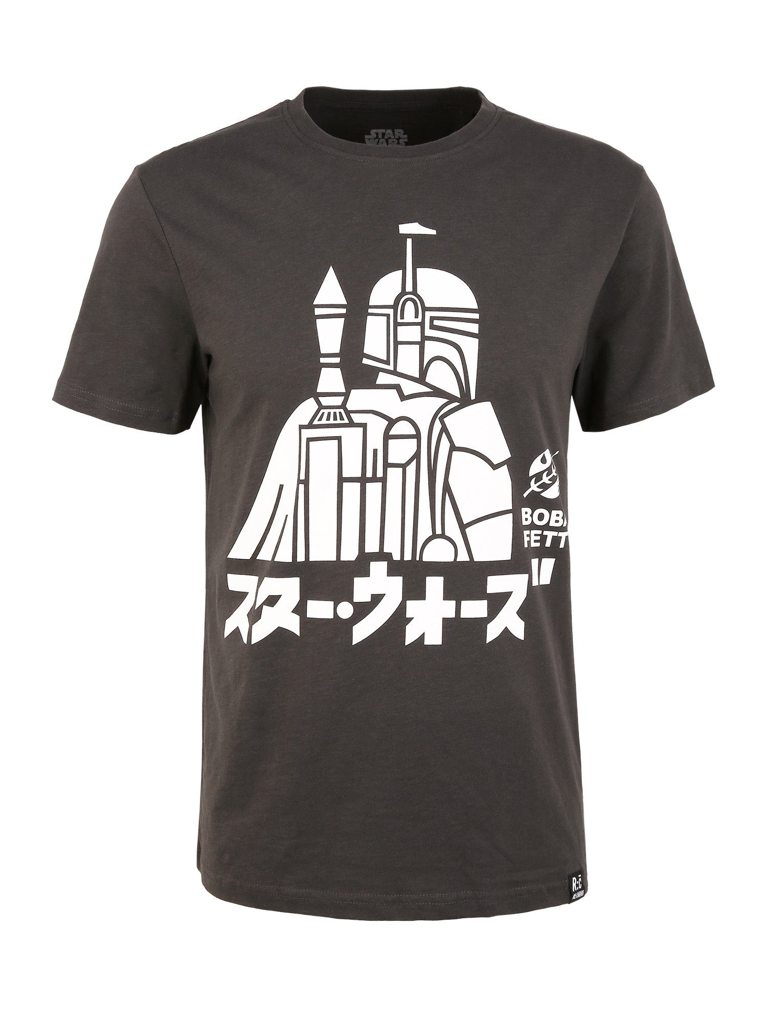 Fett T-Shirt Star Wars Recovered Japanese zertifizierte Schwarz GOTS Boba Bio-Baumwolle