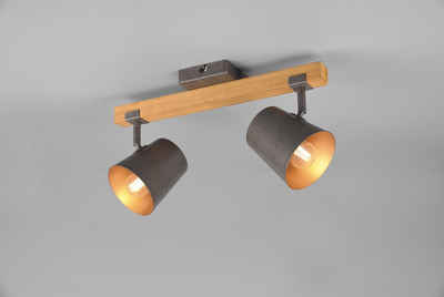 TRIO Leuchten Deckenstrahler Bell, ohne Leuchtmittel, Leuchtmittel wechselbar, Warmweiß, Spot 2-flammig zur Wand- und Deckenmontage / Leuchtmittel frei wählbar