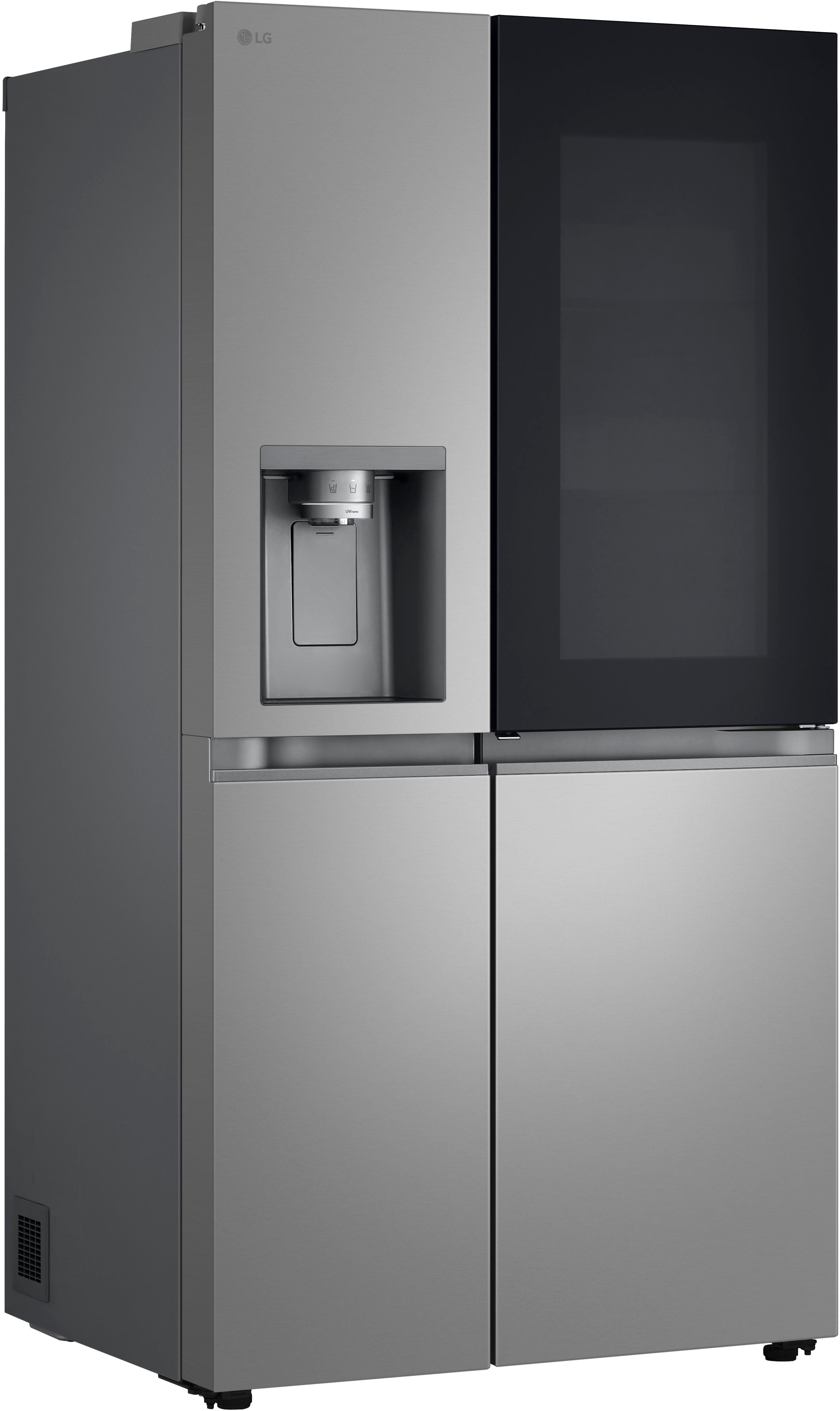Valentinstagsgeschenk LG Side-by-Side GSXE81PYBD, 179 cm hoch, 91,3 cm breit, grau|silberfarben, Front: silber