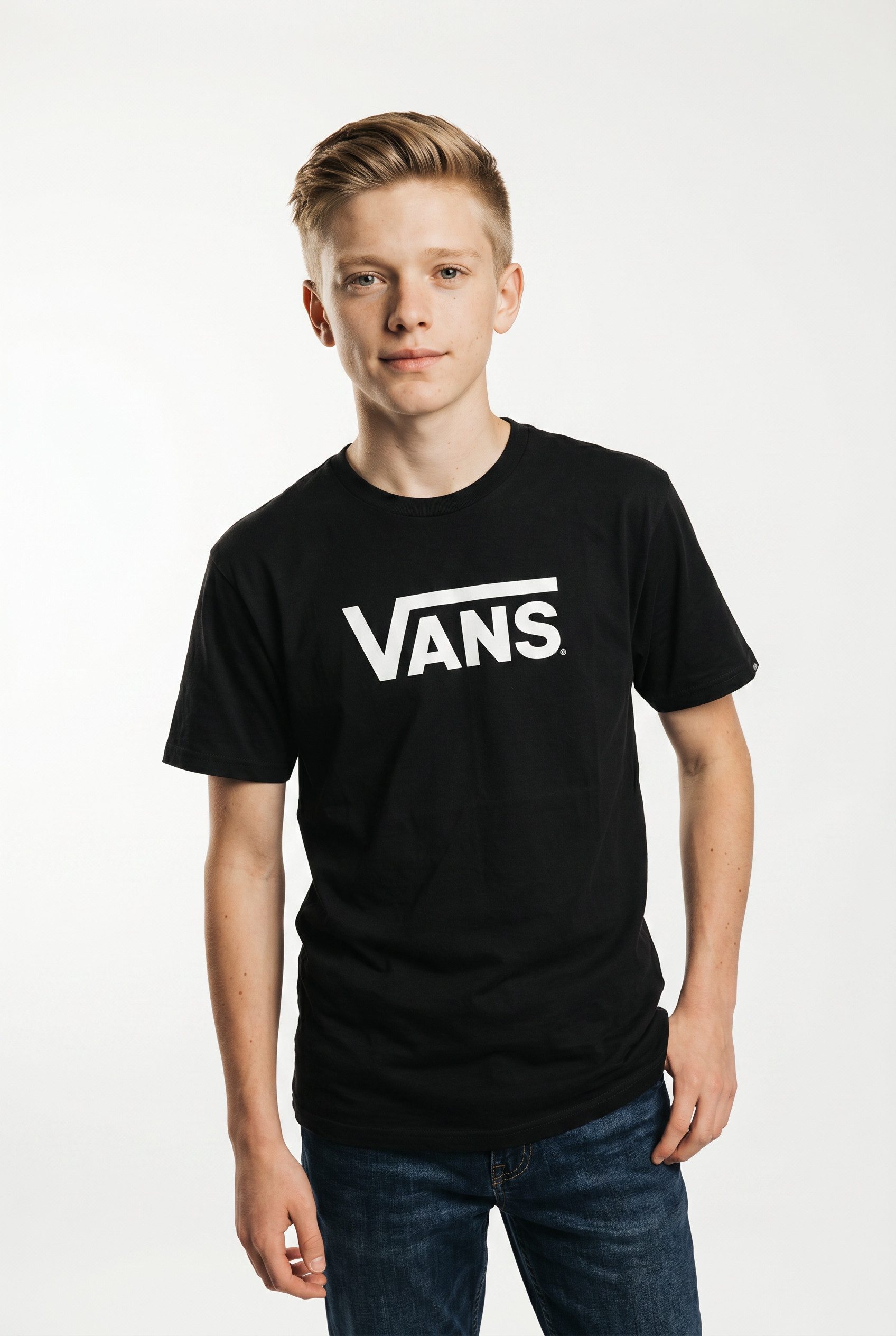 Vans T-Shirt STRETCH LOGO SS Kurzarm, für aktive Children, aus Baumwolle