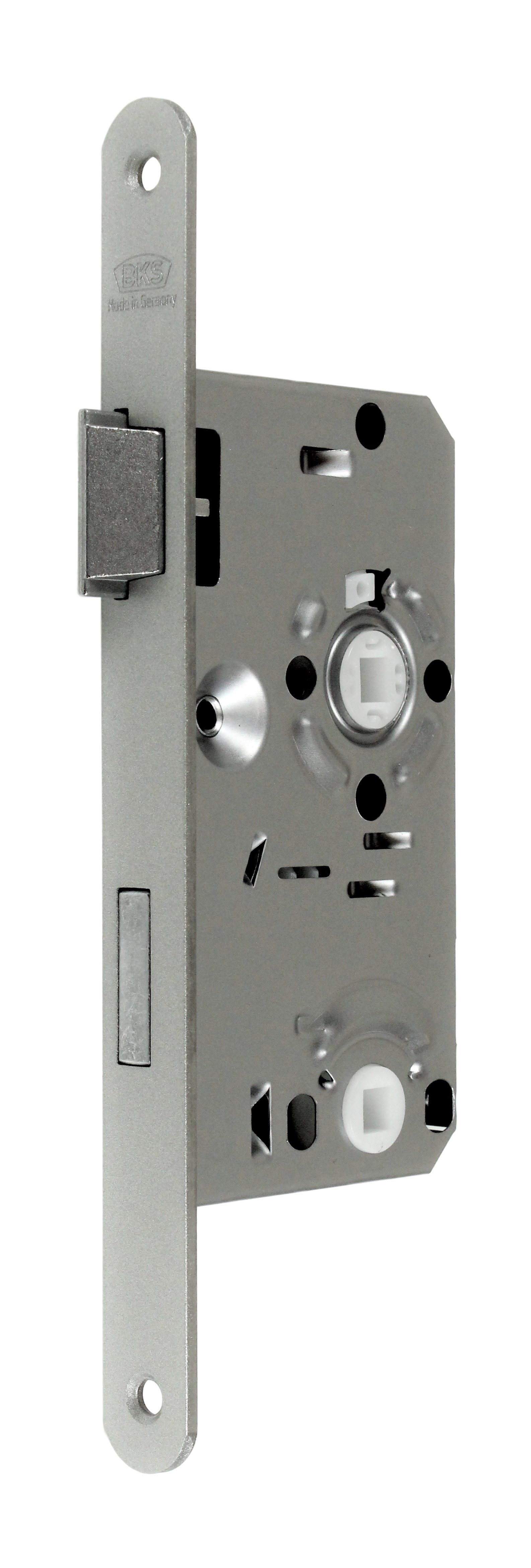 BKS Einsteckschloss Badschloss, DIN Links, 55/78/8, Stulp: abgerundet, 20 x 235mm, Dornmaß 55 mm, Badschloss
