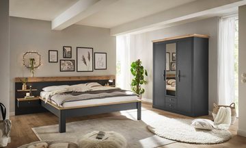Home affaire Schlafzimmer-Set Westminster, beinhaltet 1 Bett, Kleiderschrank 3-türig und 2 Wandpaneele