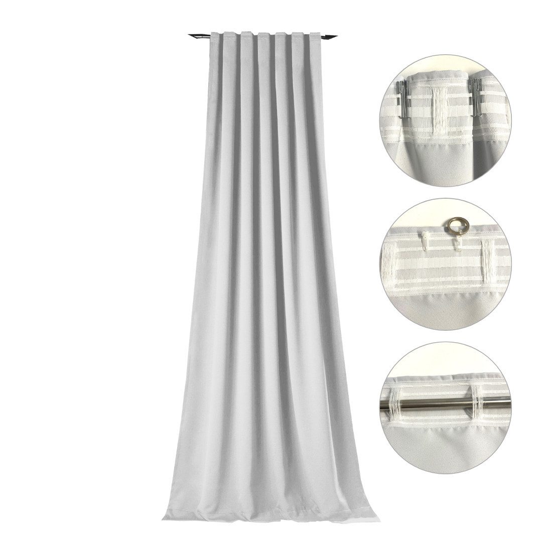 novumfix Verdunkelungsvorhang Sunout/10 off-white Thermovorhang XXL bis 350 günstig online kaufen