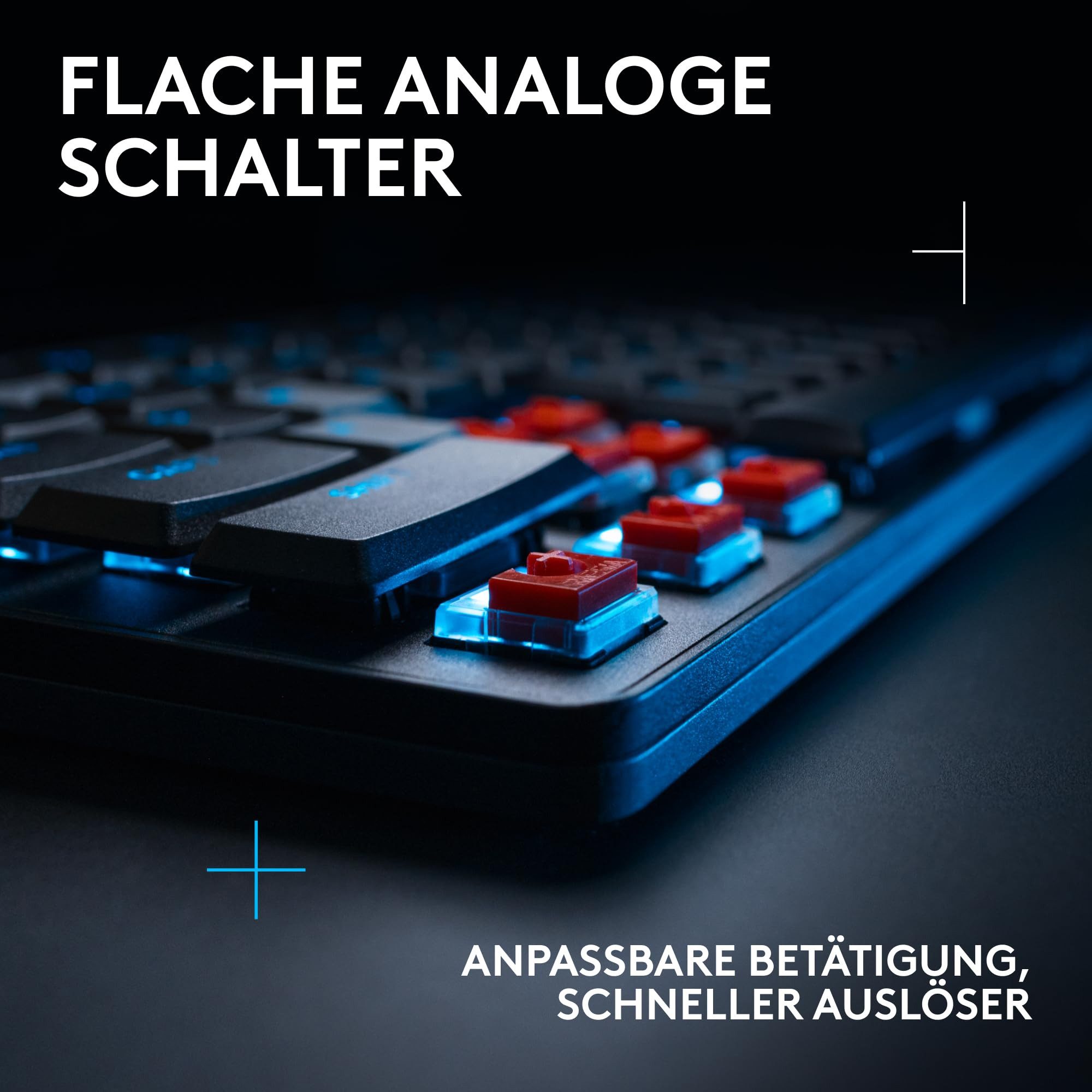 Logitech G515 Rapid TKL Tastatur (Compact Gaming Tastatur, Mechanische Tasten, Schwarz)