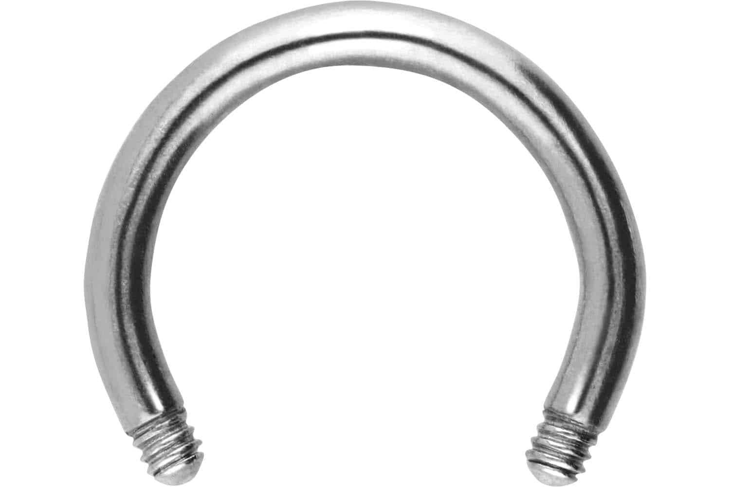 Nasenpiercing Chirurgenstahl Hufeisenring ohne Kugeln