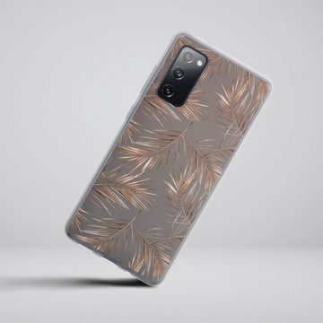 DeinDesign Handyhülle Gold & Kupfer Muster Palme Palmneedles, Samsung Galaxy S20 FE Silikon Hülle Bumper Case Handy Schutzhülle
