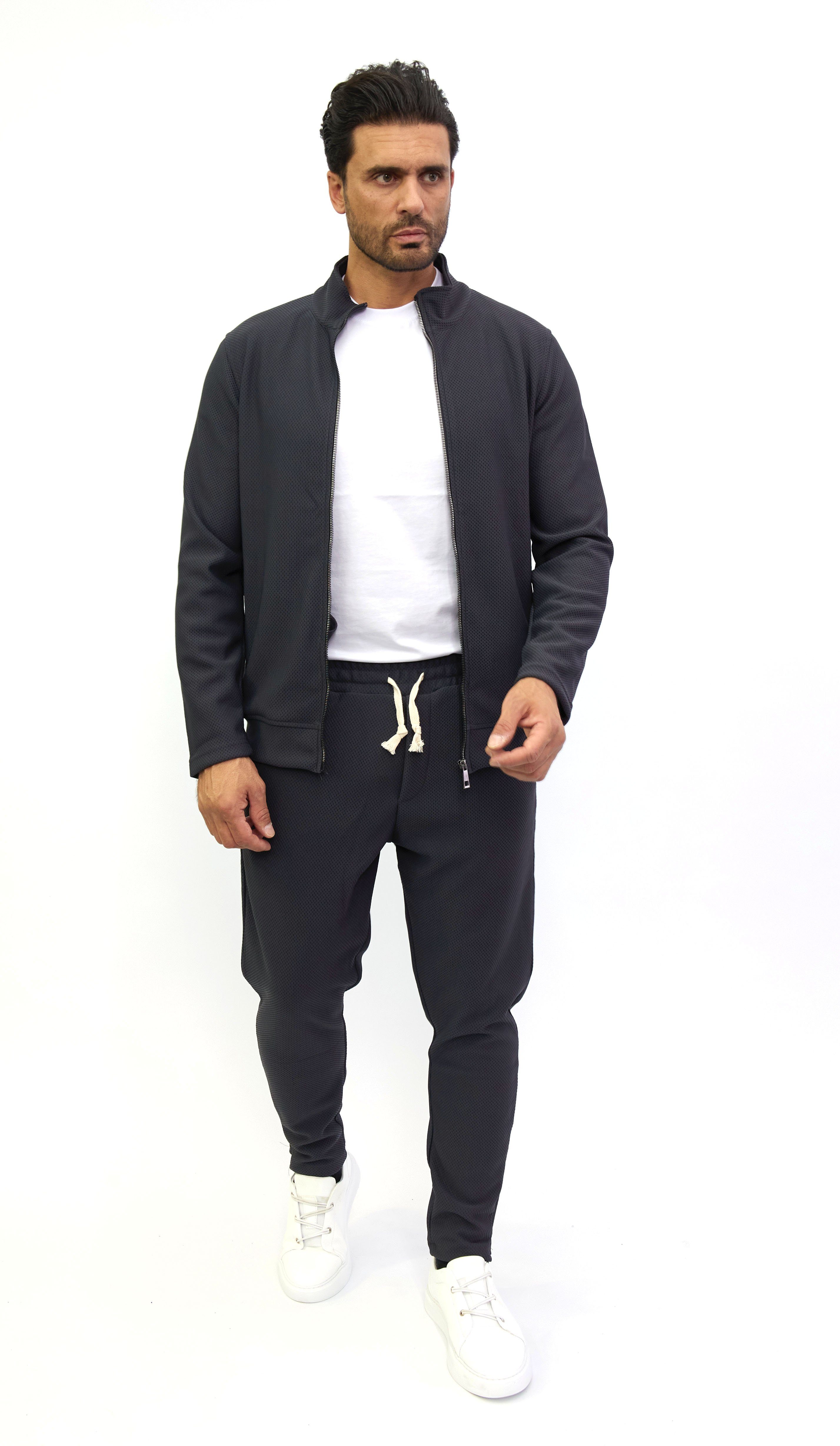 Denim House Trainingsanzug LÃ¤ssiger Herren 2 Teiler Trainingsanzug im trendigen Schnitt