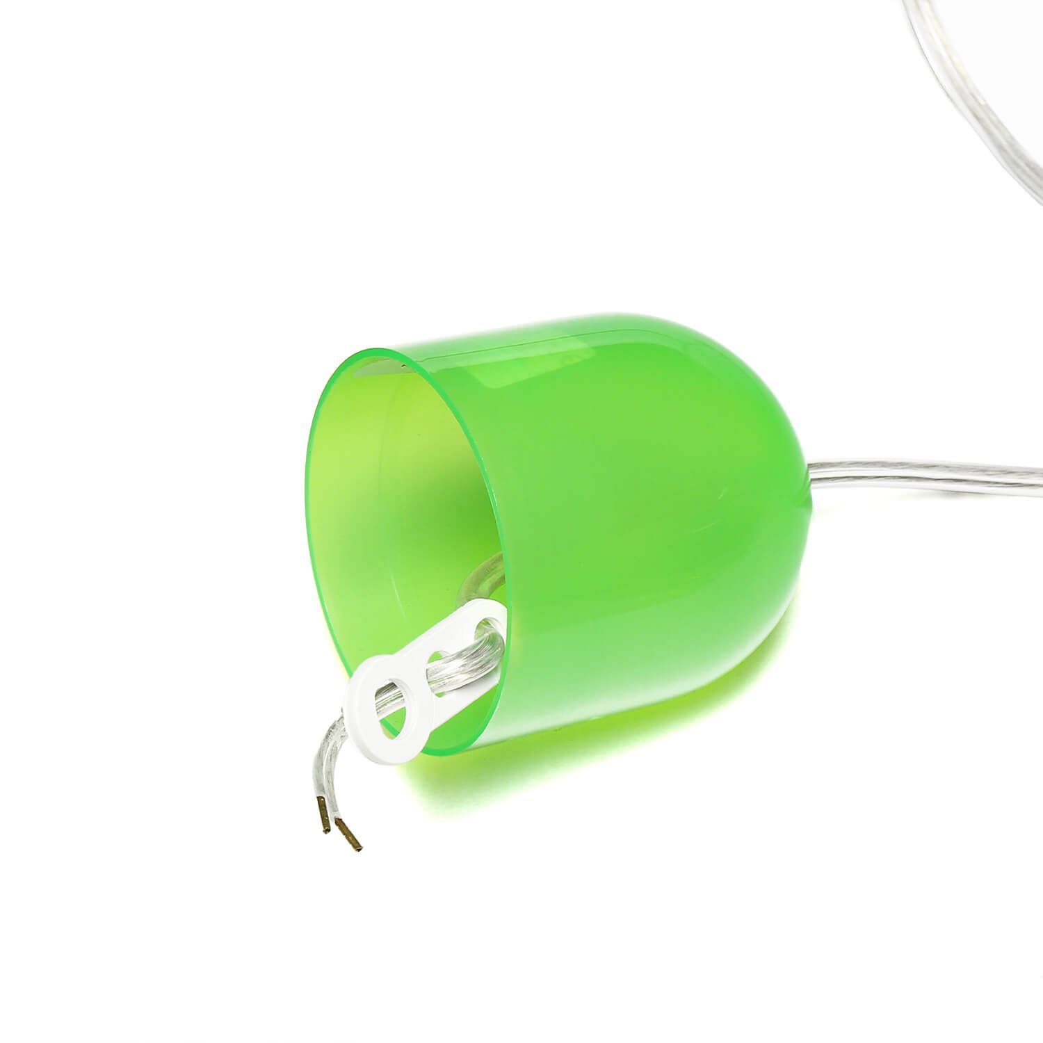 Esstisch Licht-Erlebnisse Hängeleuchte Grün Hängelampe Leuchtmittel, ohne Retro Pendelleuchte Weiß Glas ADANIA,