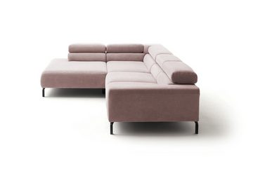 KAWOLA Ecksofa DELIA, Sofa Cord, mit od. ohne Sitzvorzug, versch. Farben