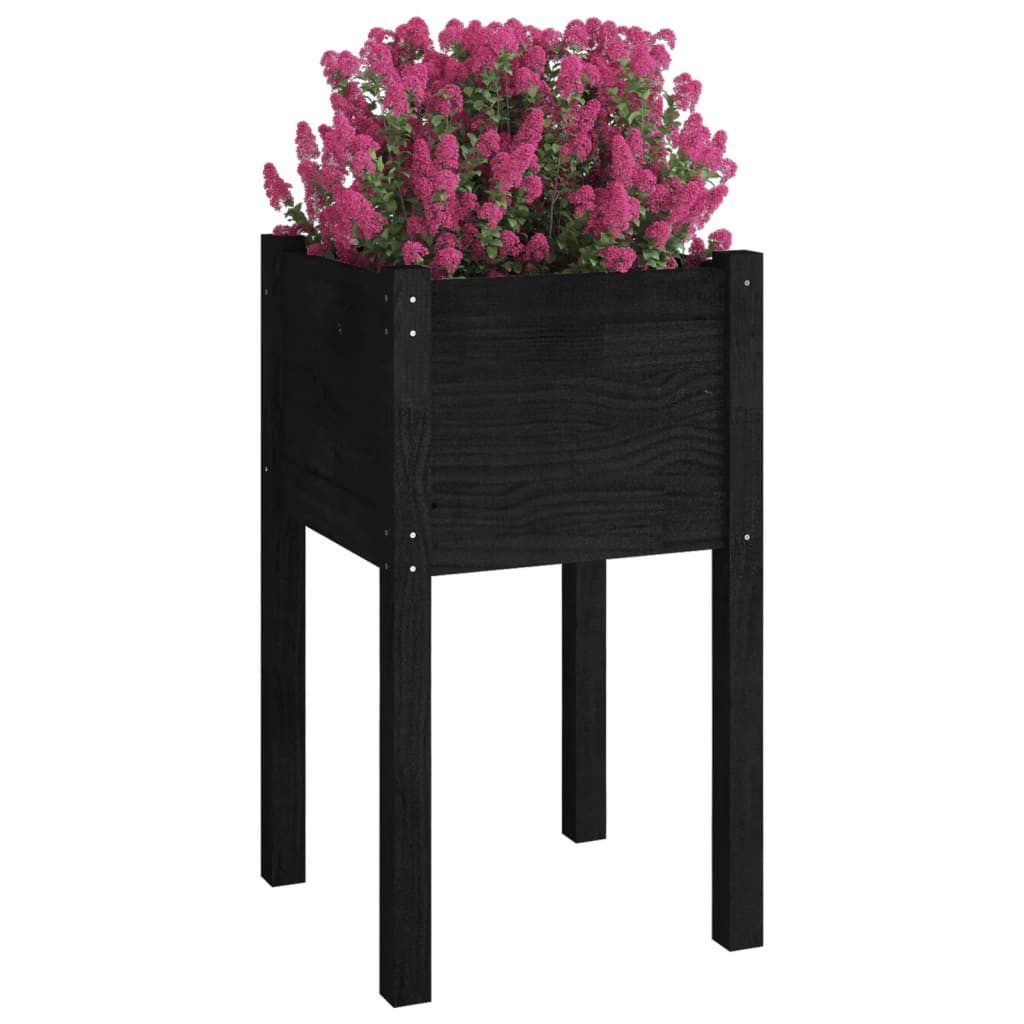 vidaXL Blumentopf Pflanzkübel Schwarz 40x40x70 cm günstig online kaufen