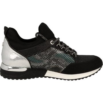 La Strada Damen Schuhe Halbschuhe Schnürer 1900356-6042 Black/Silver Sneaker