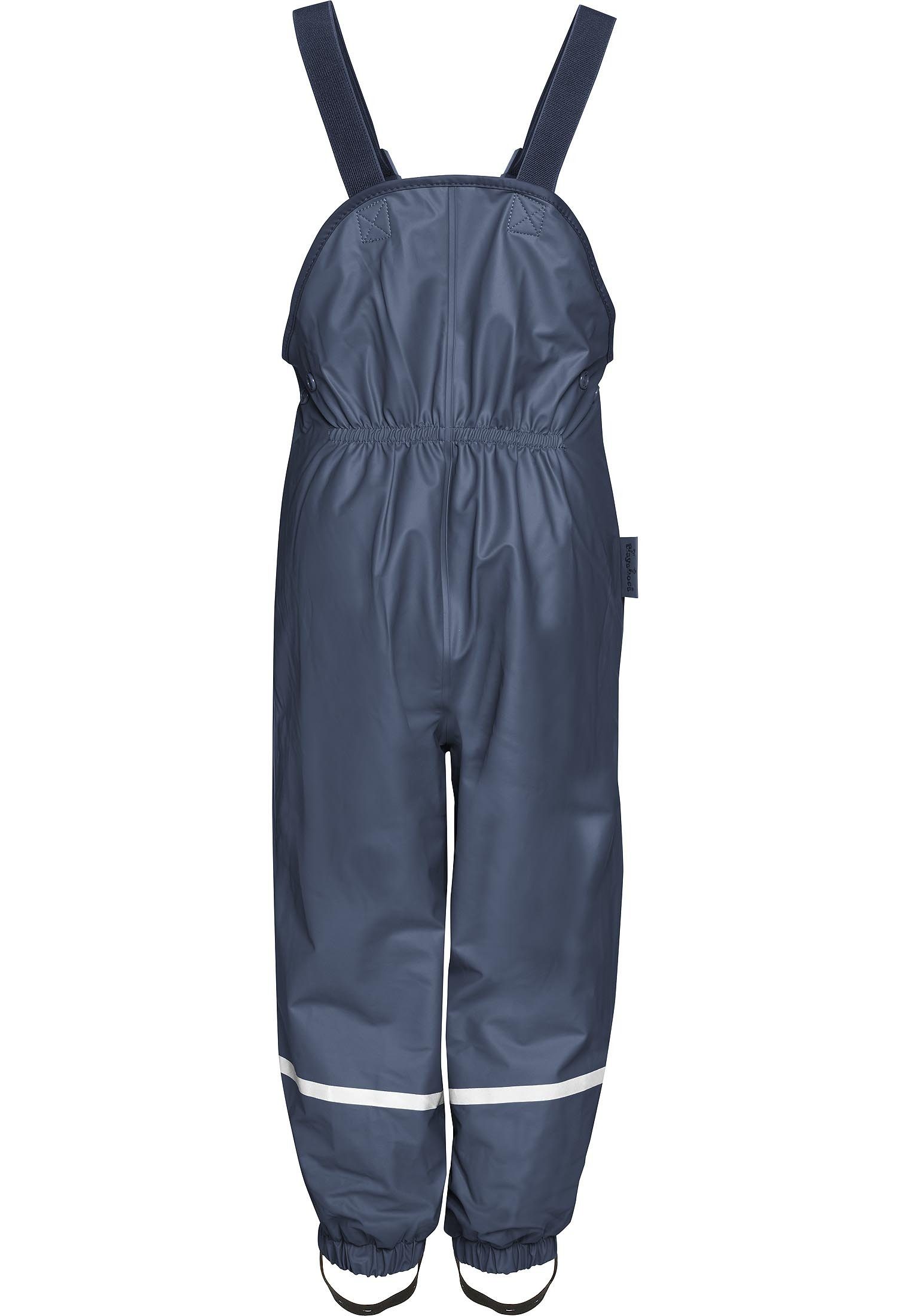 Playshoes Regenhose Fleece-Trägerhose gefüttert