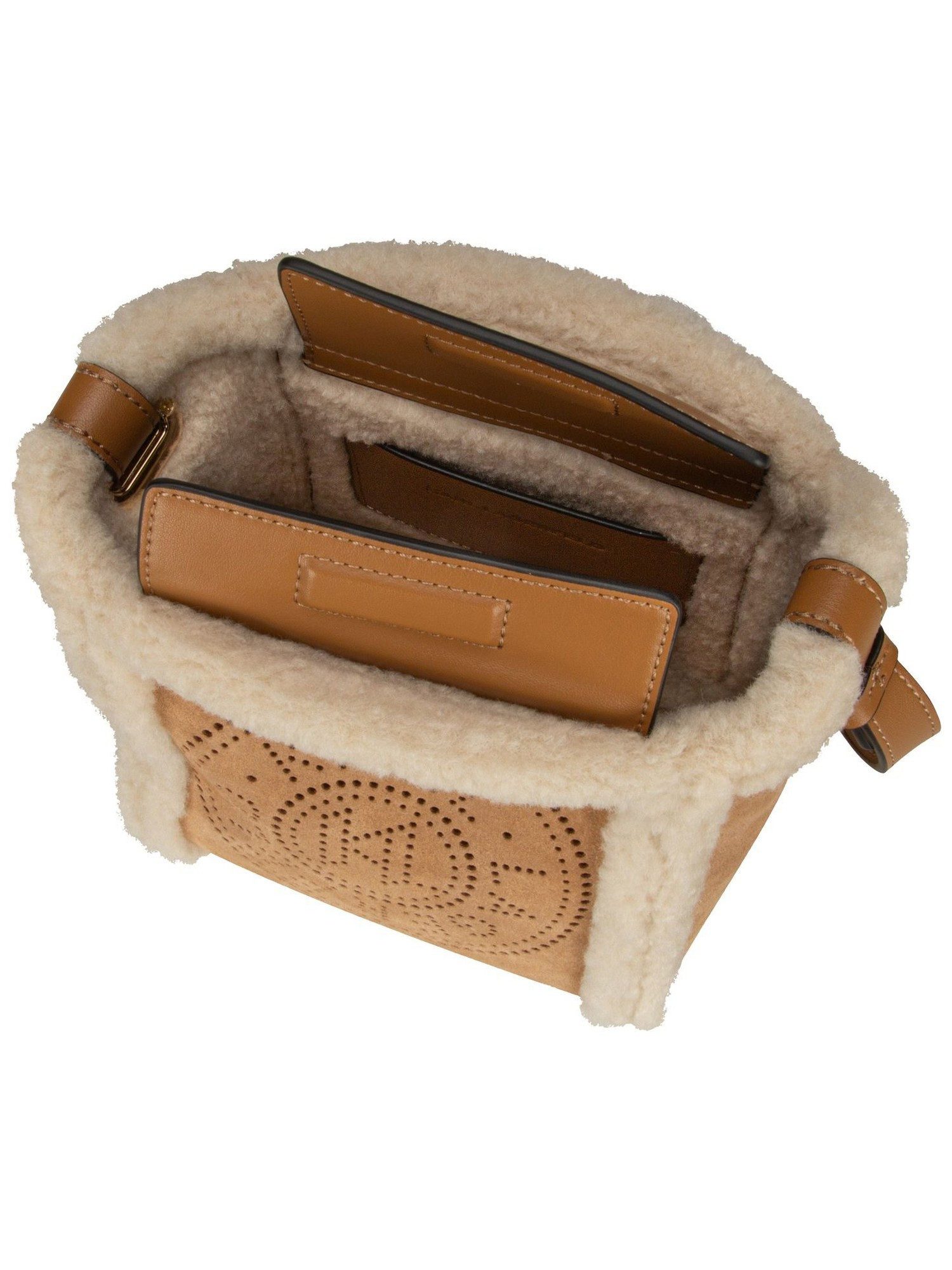 KARL LAGERFELD Umhängetasche K/Circle SM Bucket Shearling, Crossbody Bags klein
