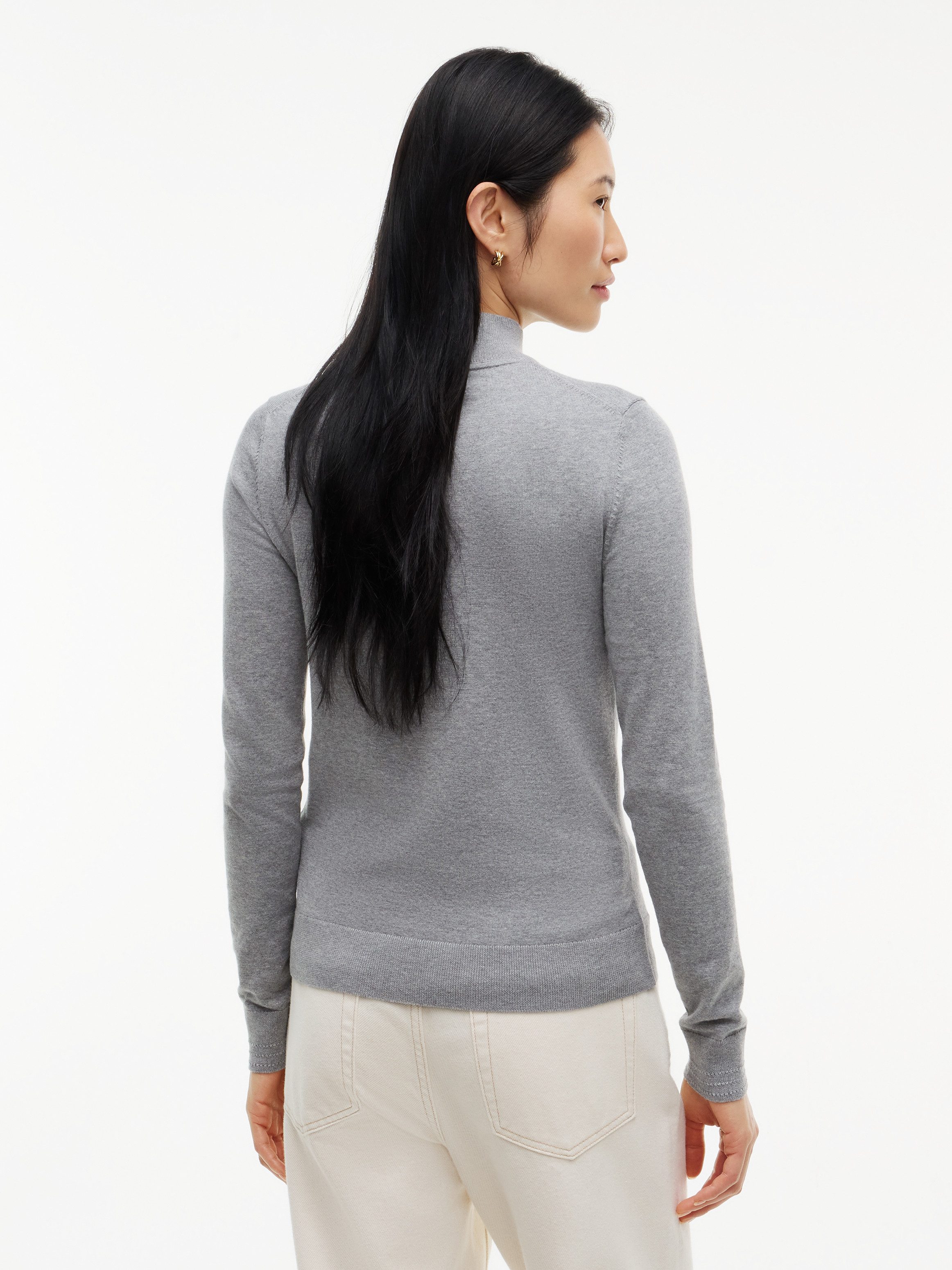 Tommy Hilfiger Strickpullover COTTON JERSEY SLIM MK-NK SWT Baumwollmischung, slim fit – Bild 3 von 5