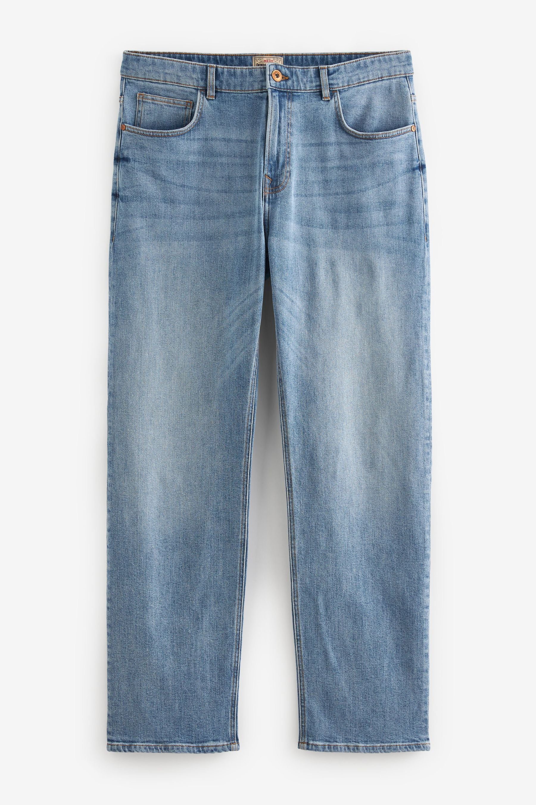 Next Relax-fit-Jeans Essential Relaxed Fit mit Stretch (1-tlg) Blue Jeans Light