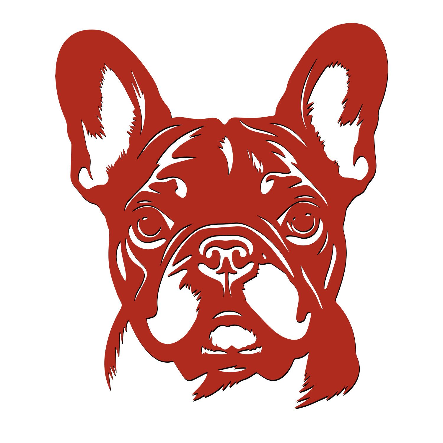 Namofactur Wandtattoo Französische Bulldogge Wandtattoo