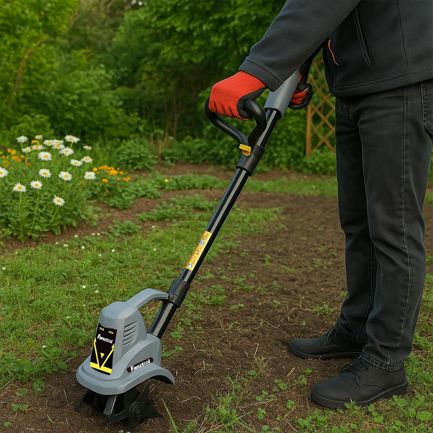 Fanztool Elektromotorhacke 300W Gartenfräse mit 4 günstig online kaufen