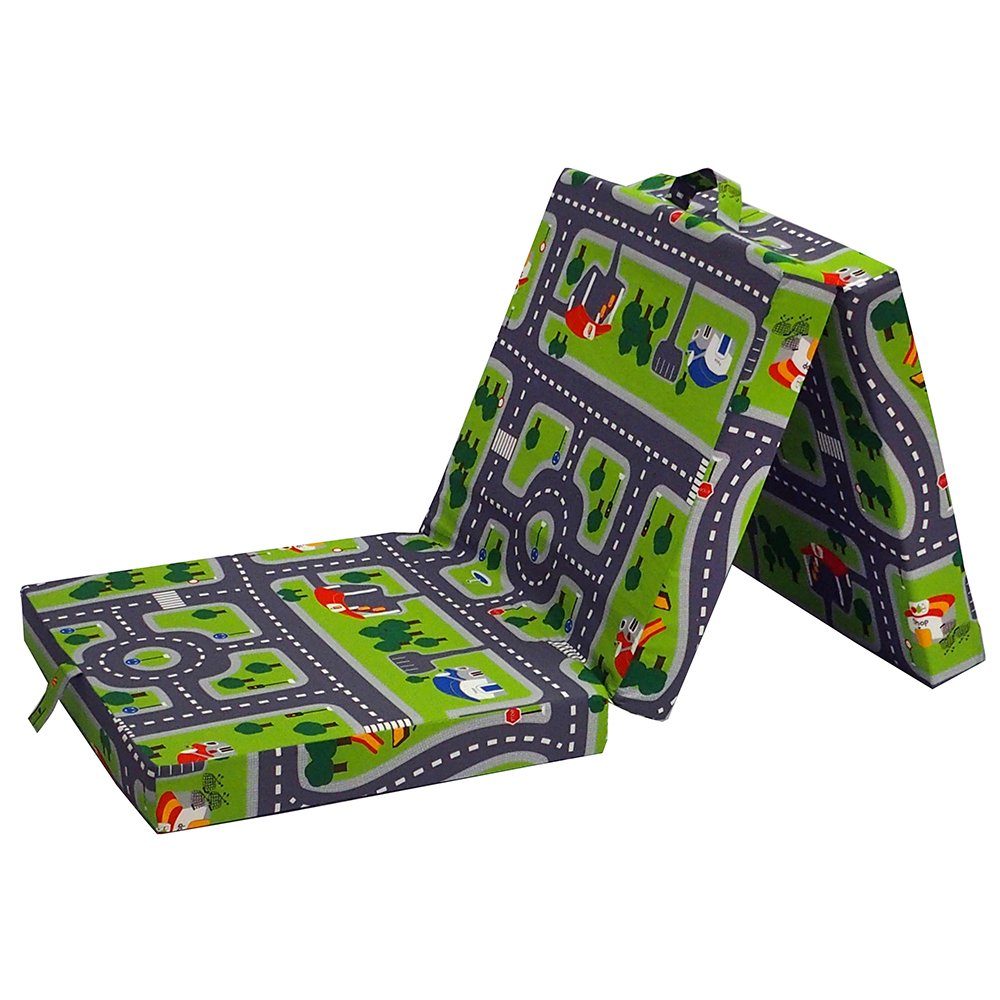 Klappmatratze, Grün/Blau, 190 x 70 cm, VitaliSpa®, 10 cm hoch günstig online kaufen