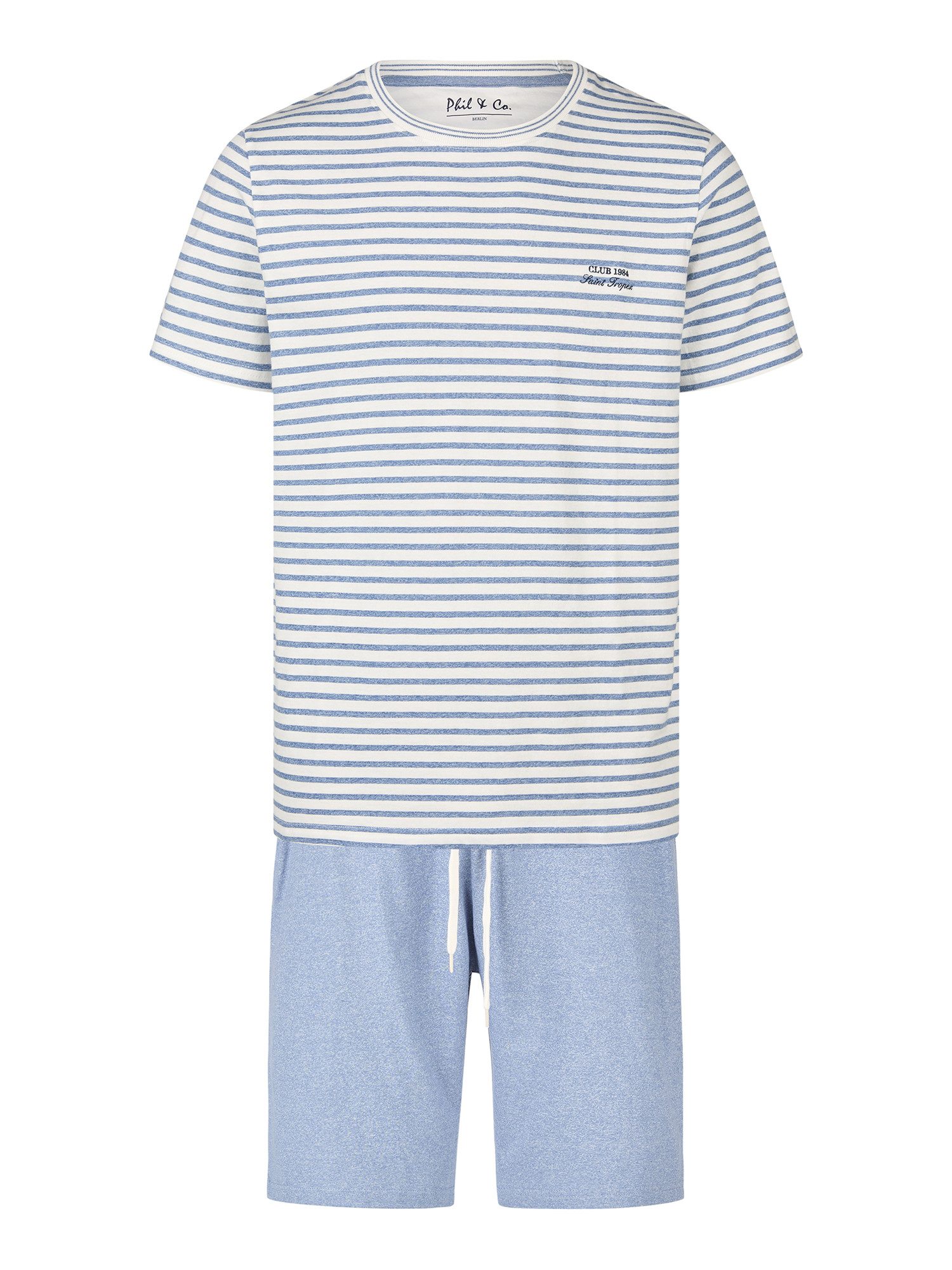Phil & Co. Pyjama Shorty (2 tlg) Schlafmode Loungewear bequem kurzärmelig günstig online kaufen