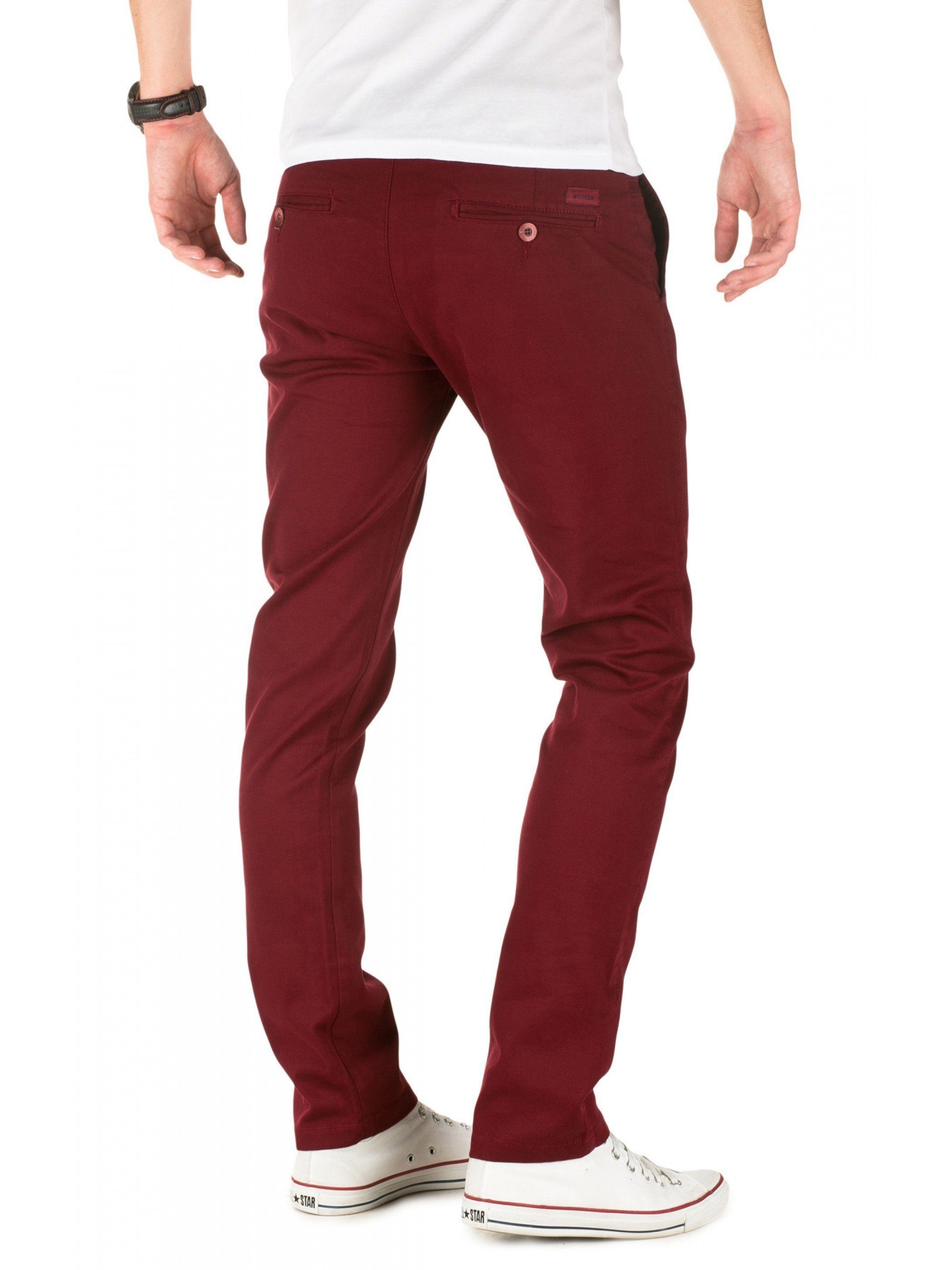 WOTEGA Chinohose Pattern Herren Slim Fit Chinohose günstig online kaufen
