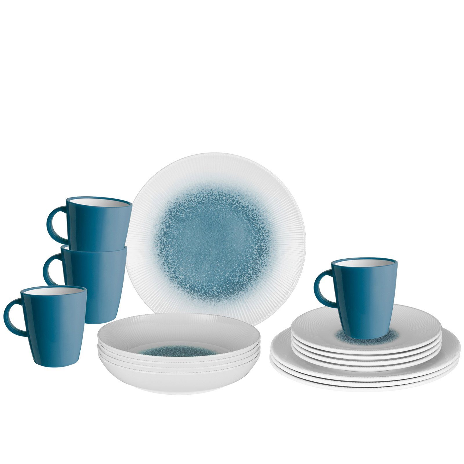 Geschirr-Set Melamin Ess Geschirr Set Lunch