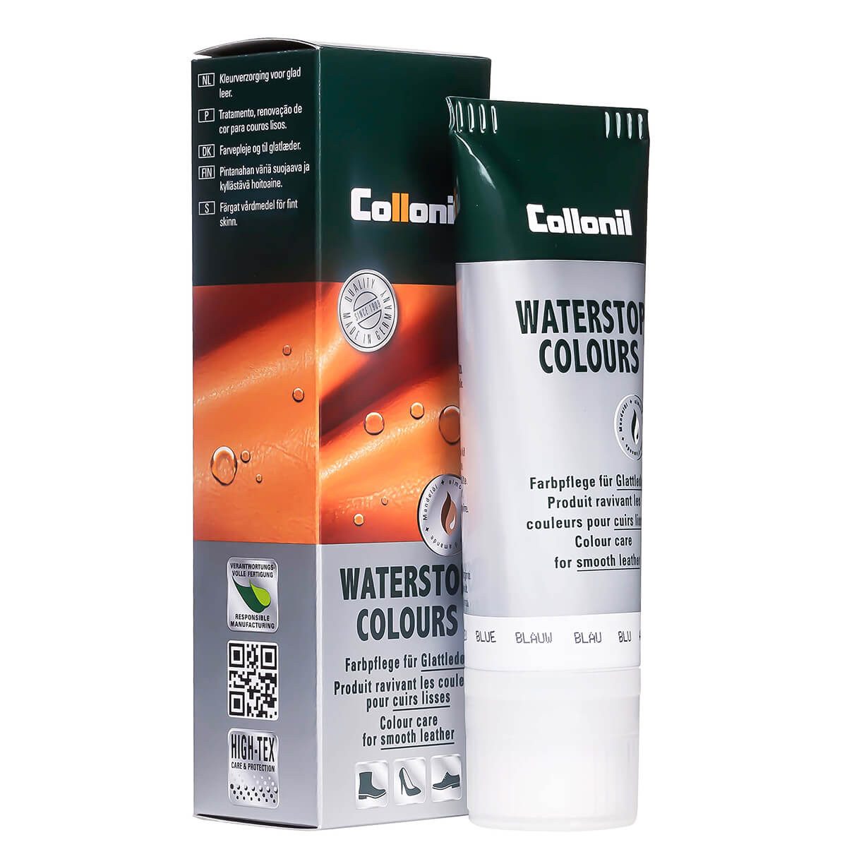 Collonil Waterstop Colours - Farbige Pflege- und Imprägniercreme für Glattleder Schuhcreme