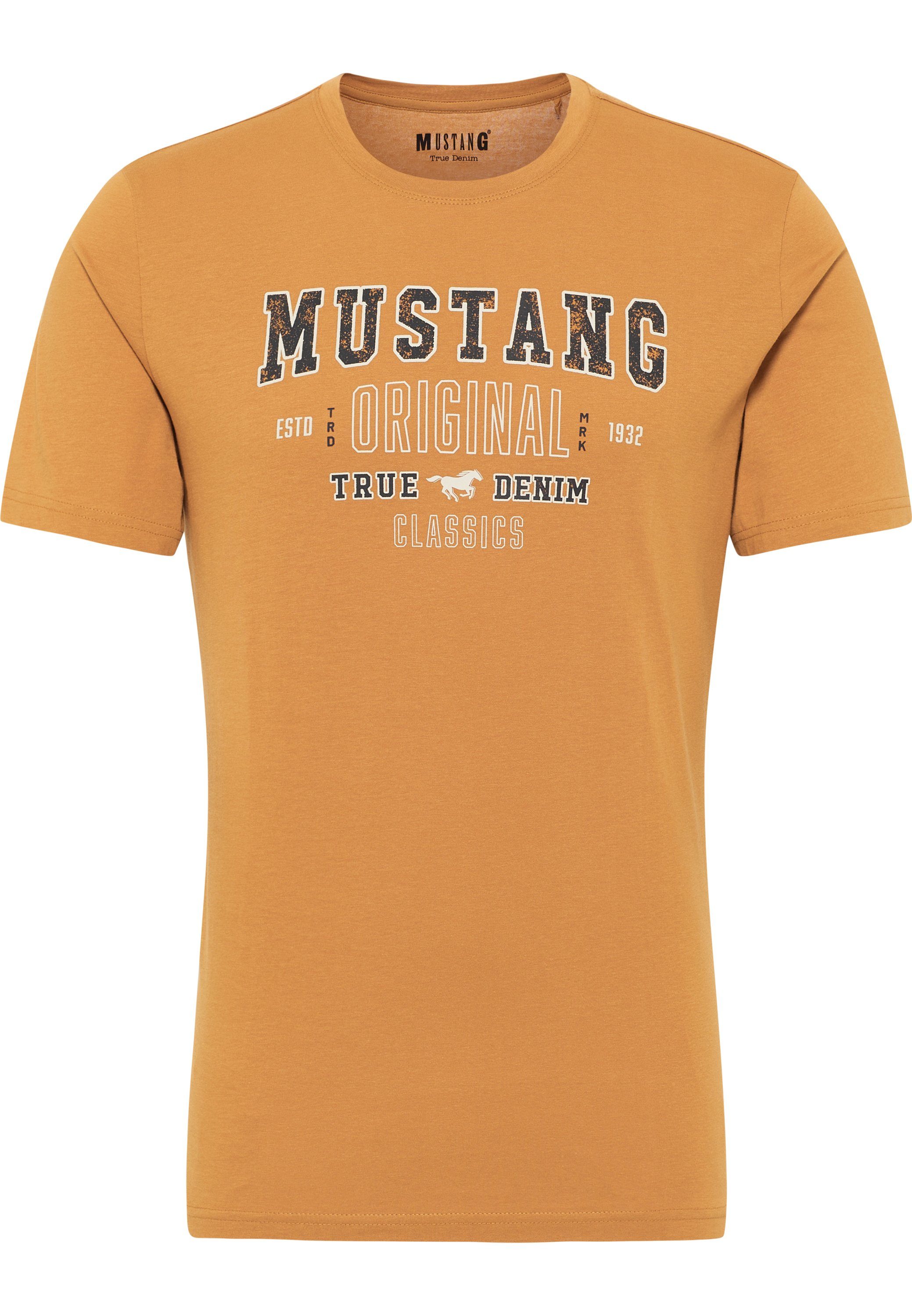 C MUSTANG T-Shirt Alex hellbraun Style Mustang Print