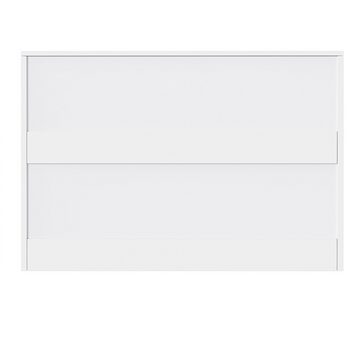 OKWISH Kommode Stauraumschrank (Sideboard mit 6 Schubladen), stoßfestes Eckdesign, 6 Fächer, 110 B x 40 T x 72 H, weiß