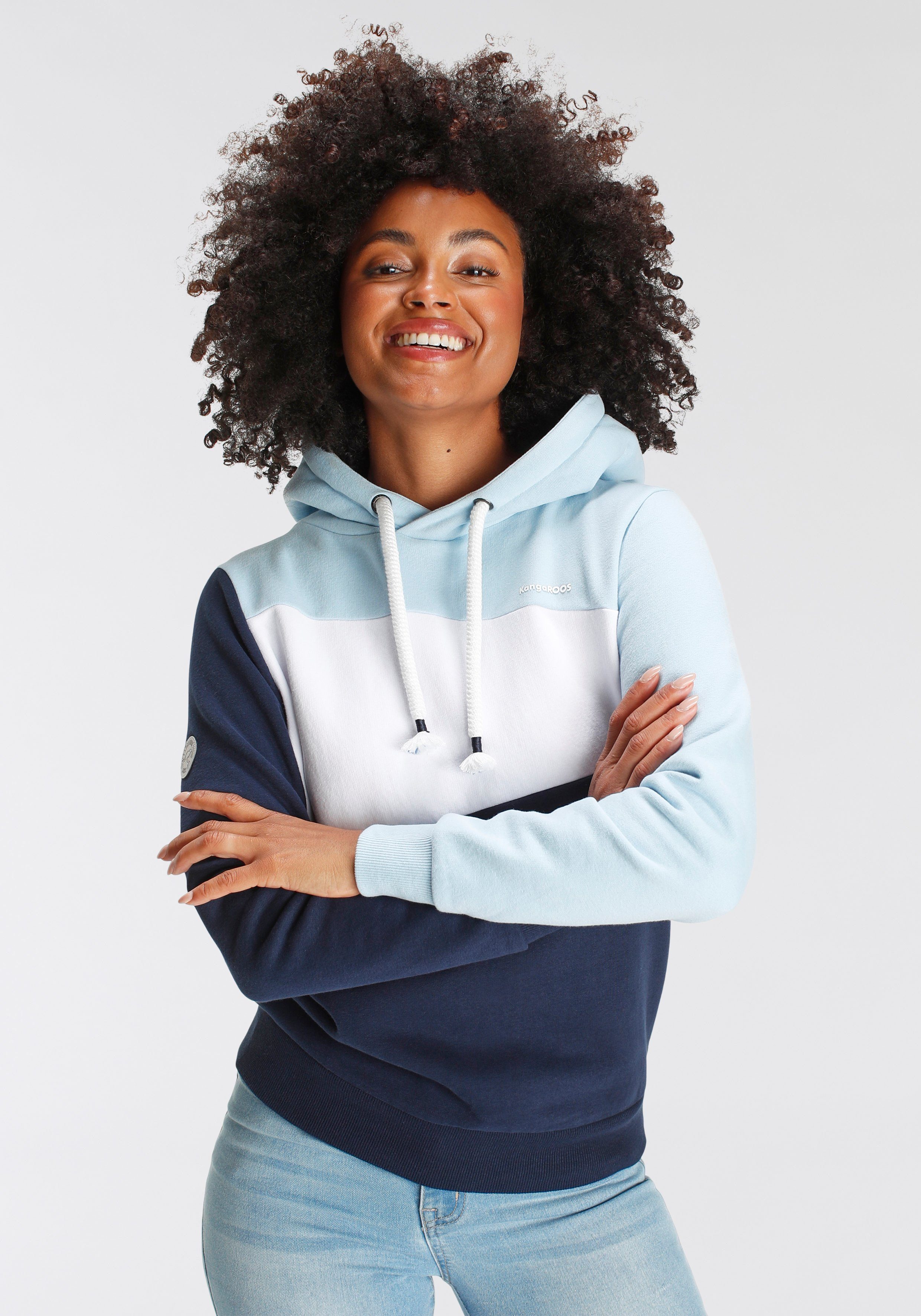 KangaROOS Hoodie im coolen Colourblocking - NEUE KOLLEKTION