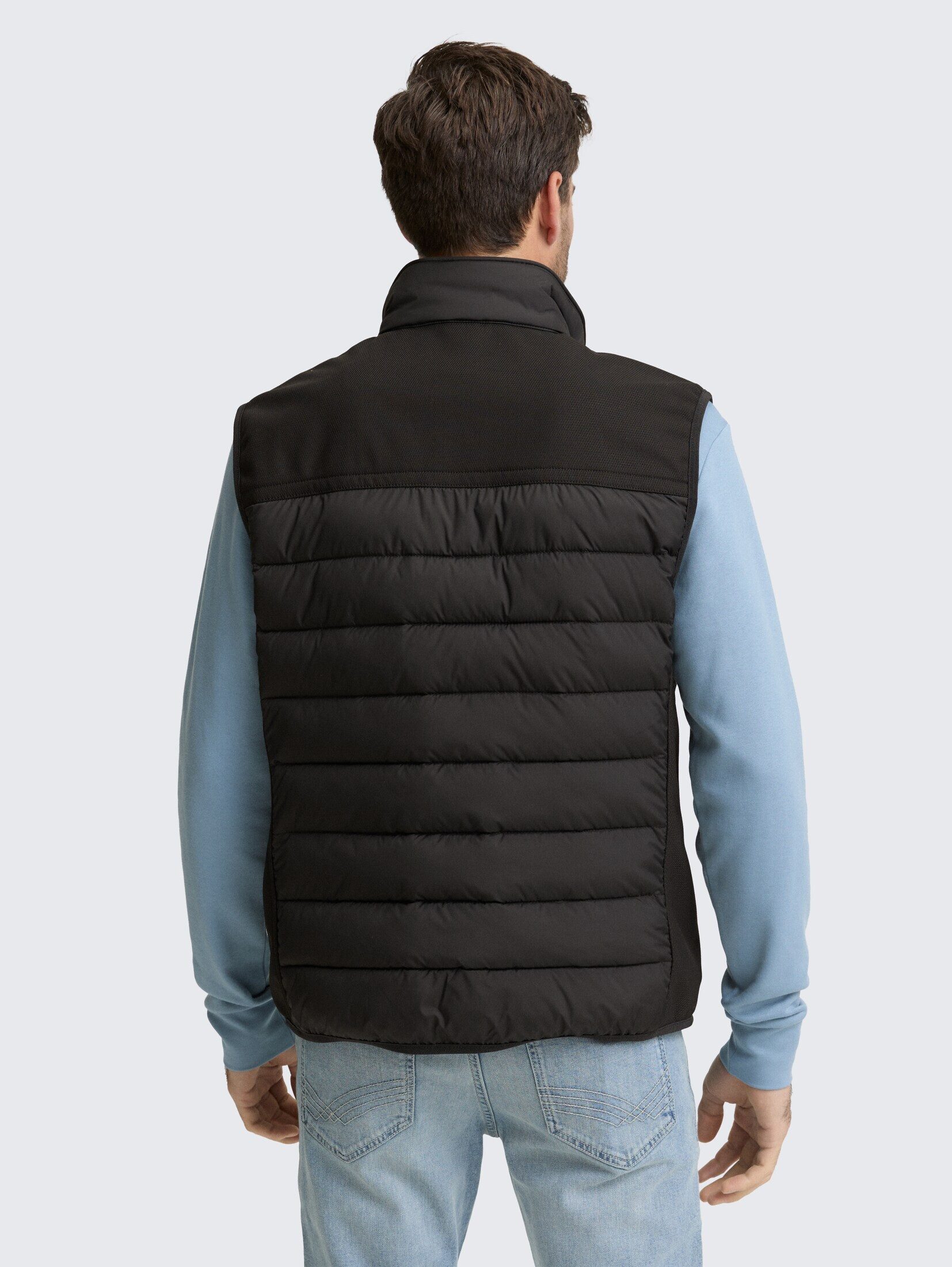TOM TAILOR Steppweste Jacken Hybrid Steppweste mit Stehkragen