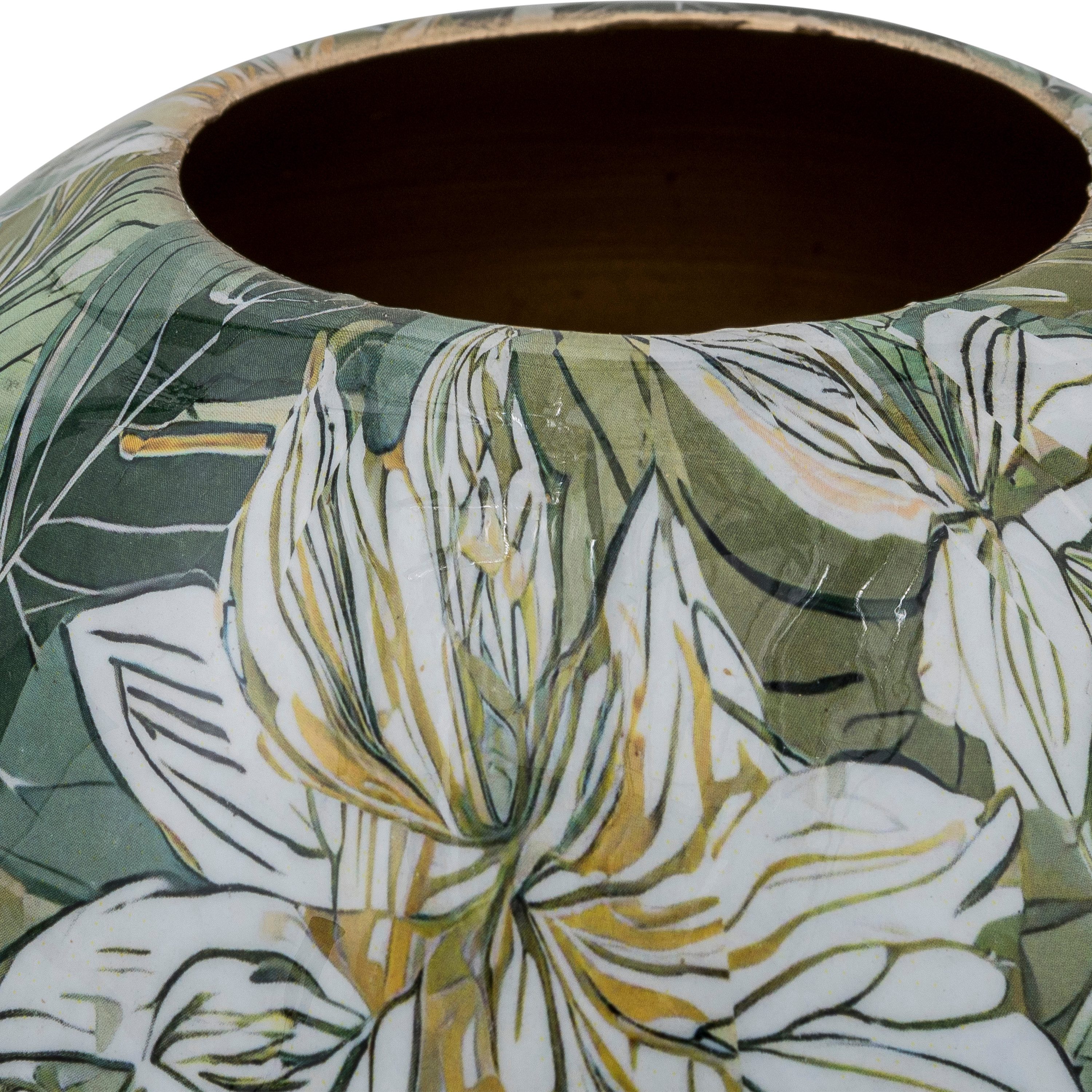Creativ home Tischvase Vase (1 St), mit floralem Dekor