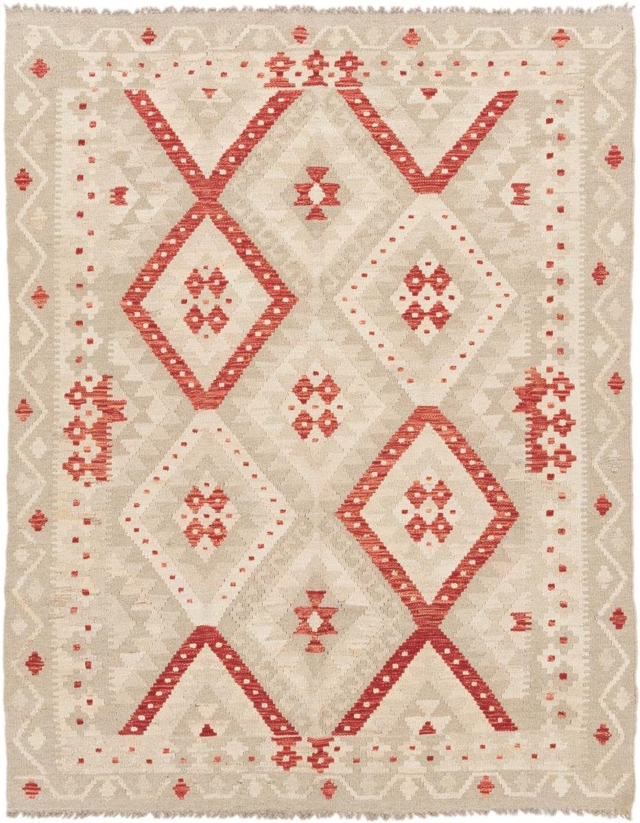 Orientteppich Kelim Afghan 151x196 Handgewebter Orientteppich, Nain Trading, rechteckig, Höhe: 3 mm