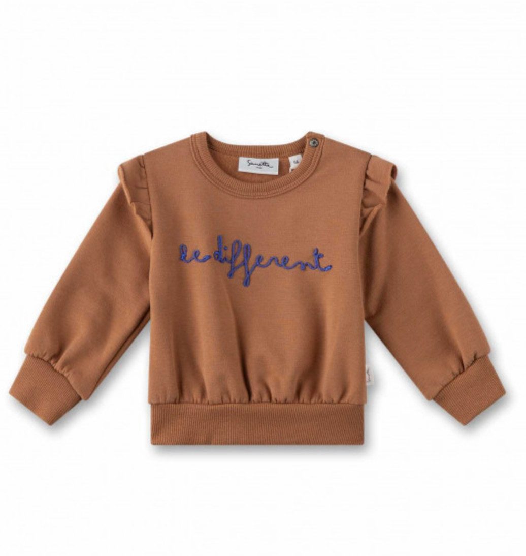 Sanetta PURE Sweater Baby Mädchen Sweater mit Stickerei aus Baumwolle, weich & elastisch