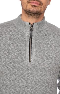 Spieth & Wensky Strickpullover Strickpullover AZIUS hellgrau melange