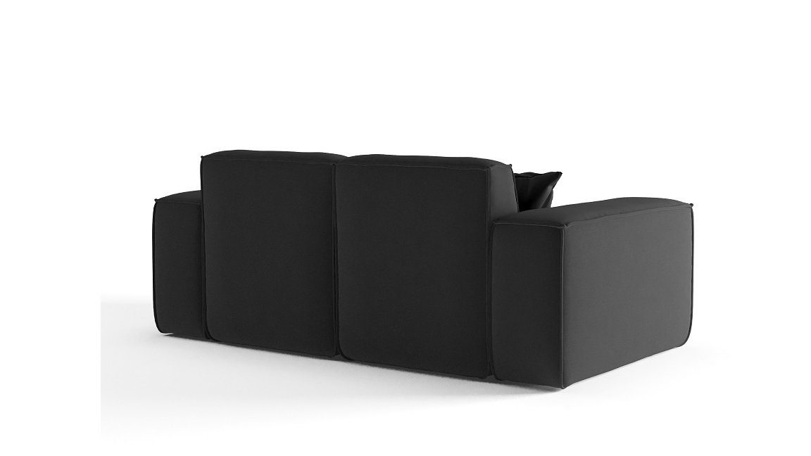 inkl. CELES Designersofa Sofa 2-Sitzer Sofa PREMIUM Möbel 2 in Stoff, Fun Zierkissen