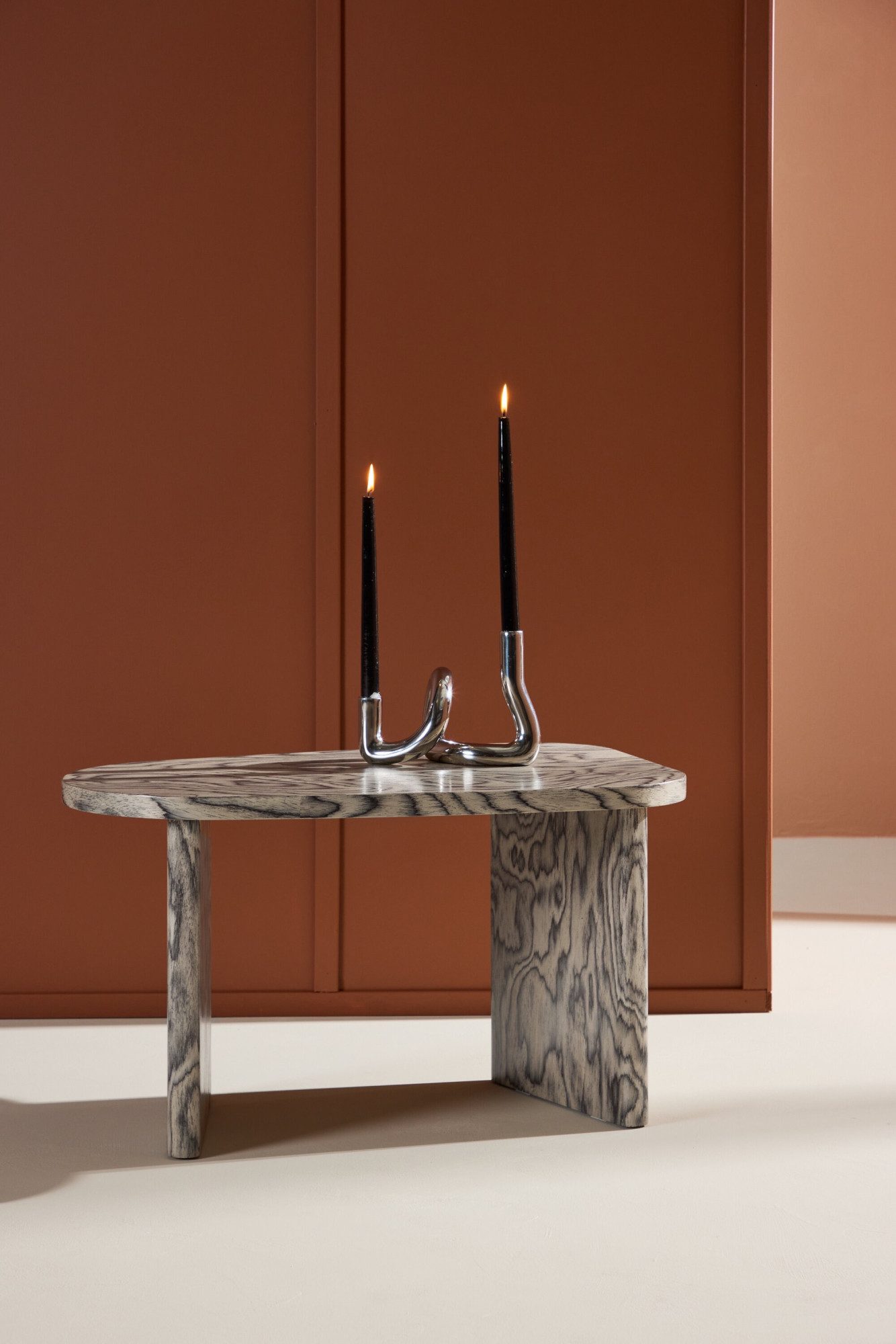 Venture Home Couchtisch Grönvik, ovaler Beistelltisch, modern & vielseitig, 70 × 45 cm, Sofatisch, MDF, Mustermotiv, kompakt, dekorativ, modern